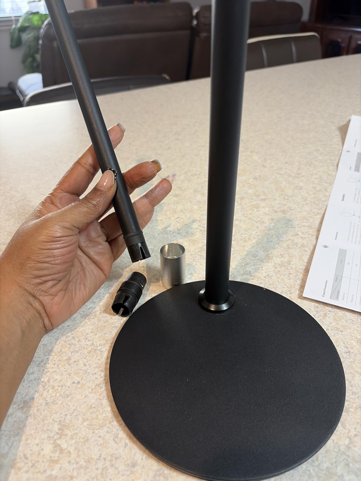 Desk Ring Light with Stand for Computer, Desk Light for Video Recording customer photo 1