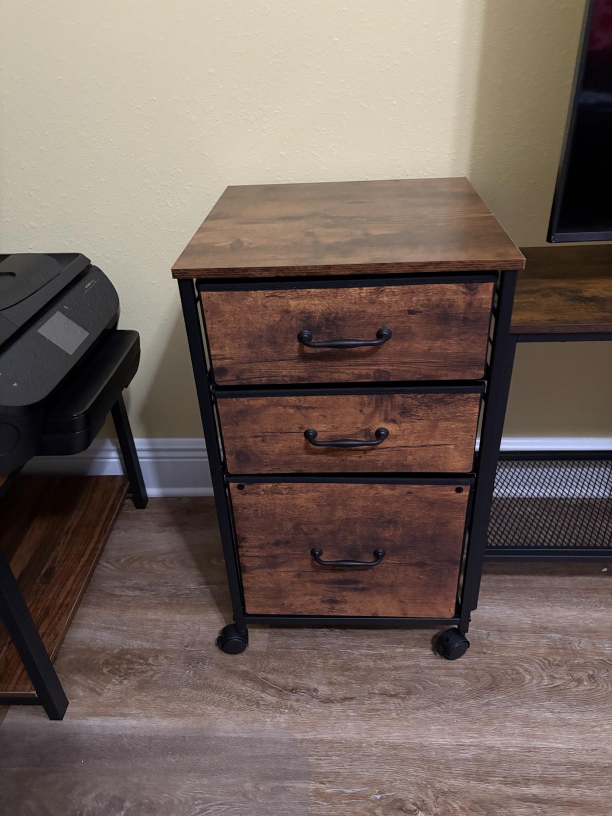 DEVAISE 2 Drawer Mobile File Cabinet, Rolling Printer Stand customer photo 1