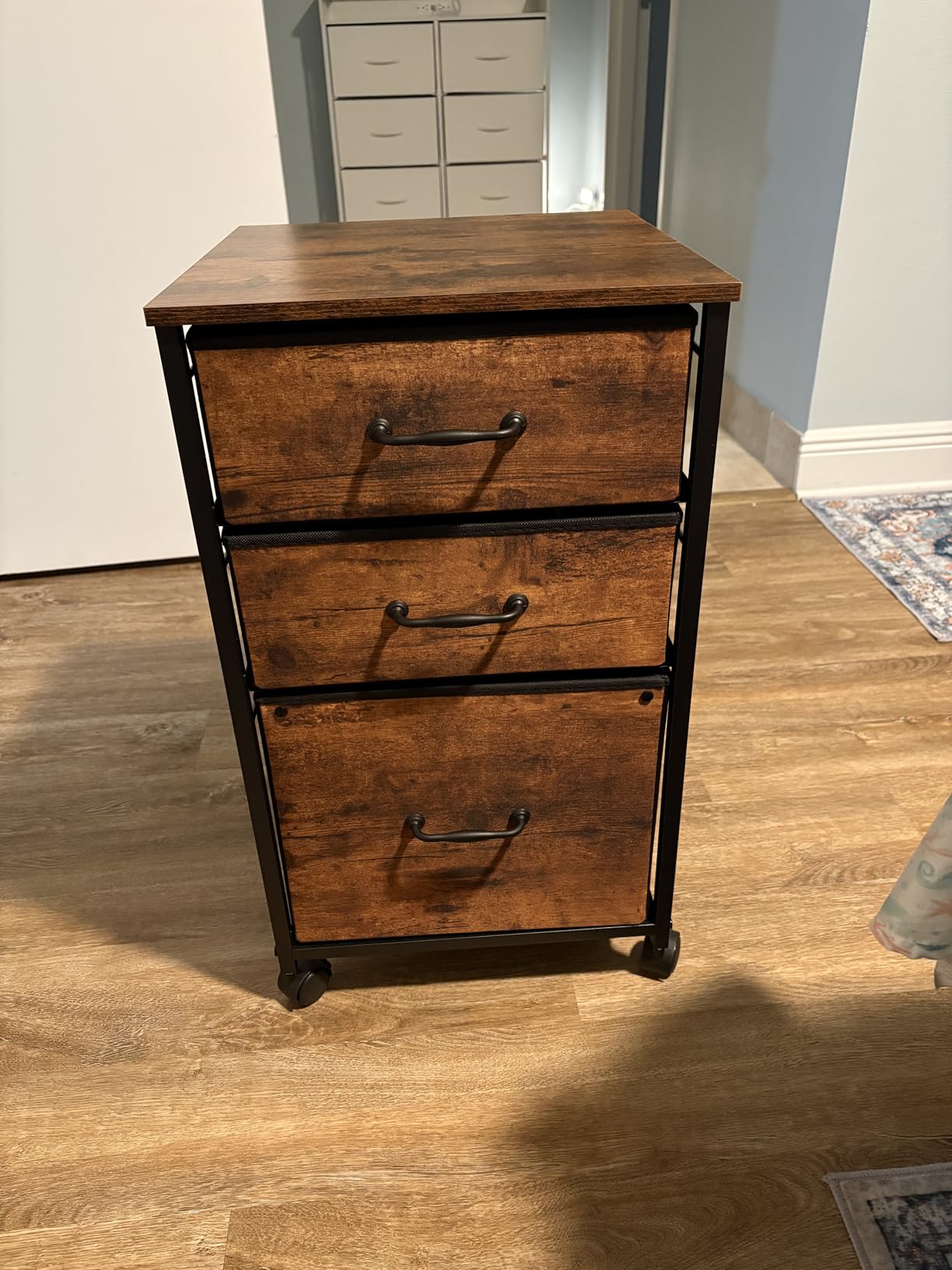 DEVAISE 2 Drawer Mobile File Cabinet, Rolling Printer Stand customer photo 2