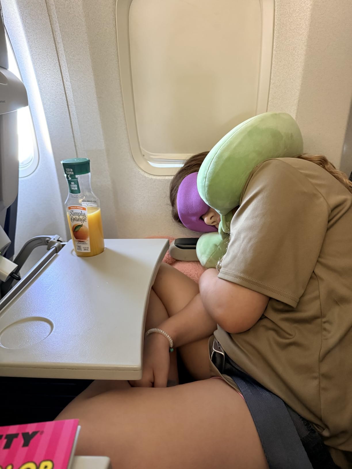 Neck Pillows for Sleeping, Memory Foam Travel Pillow, Pink customer photo 2