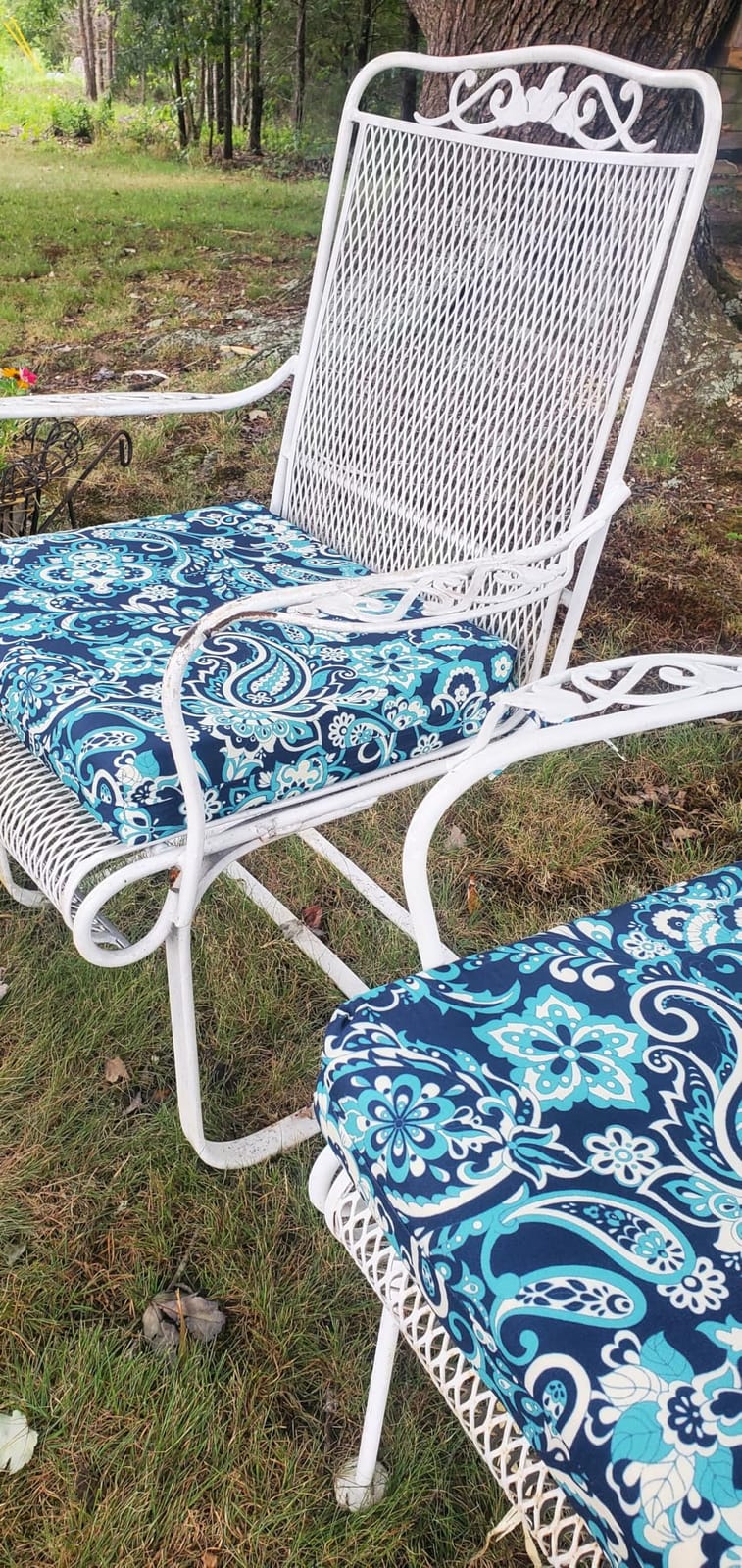 downluxe Outdoor Chair Cushions Set of 4 for Patio Furniture, Water-Resistant Patio Chair Cushions with Ties, High Density Foam Outdoor Seat Cushion, 17