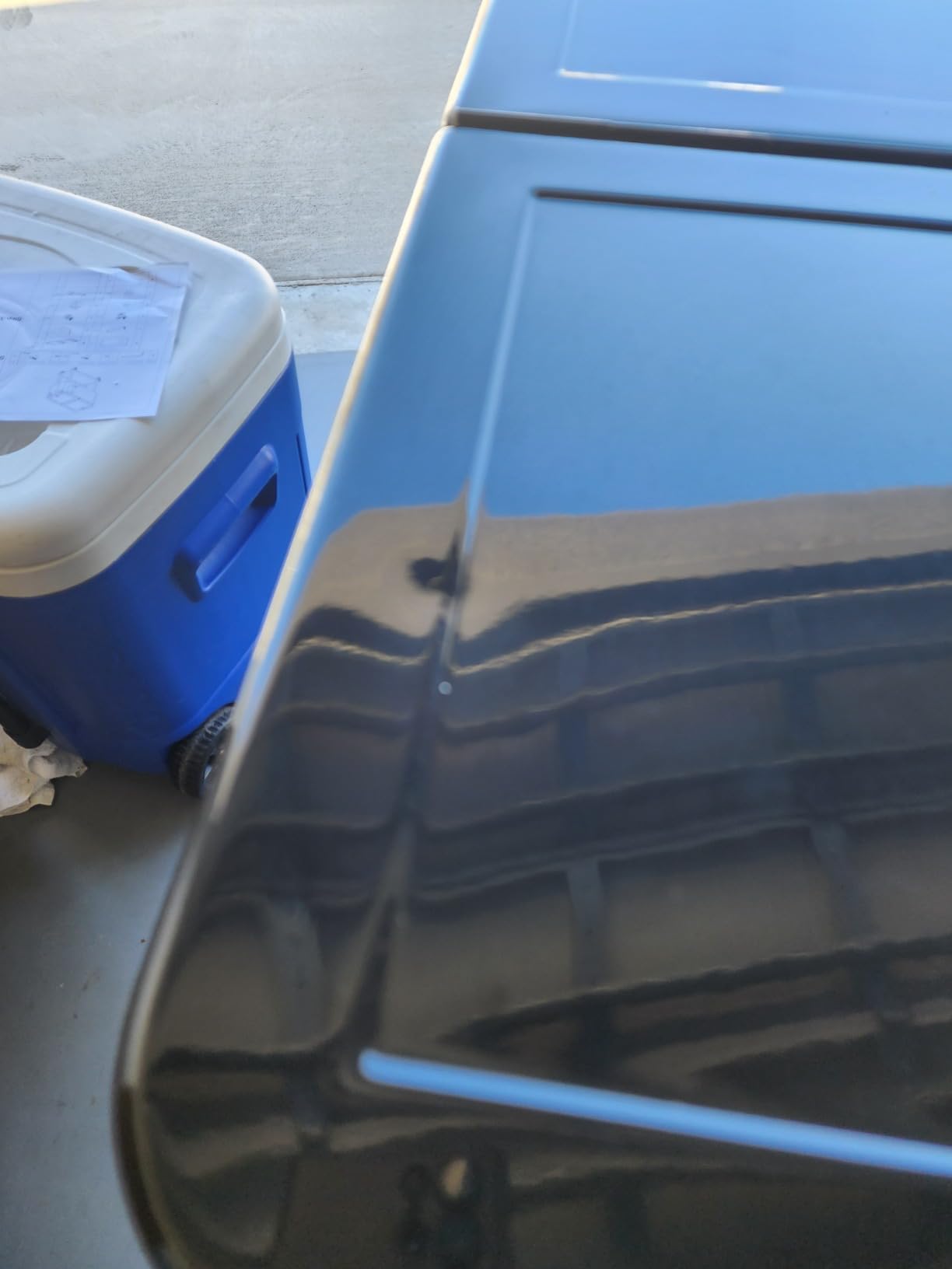 80 Qt Rolling Ice Chest Cooler Cart, Stand Up Cooler Trolley customer photo 2