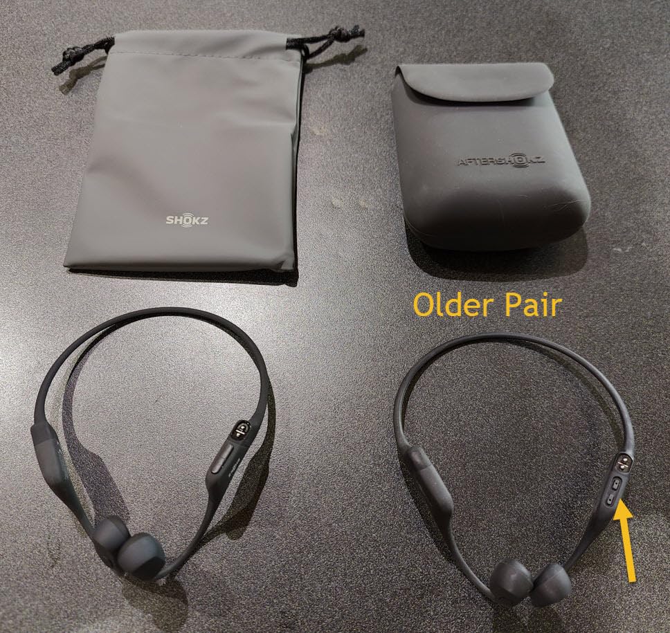 SHOKZ OpenRun Bone Conduction Open-Ear Bluetooth Sport Headphones, Black customer photo 1