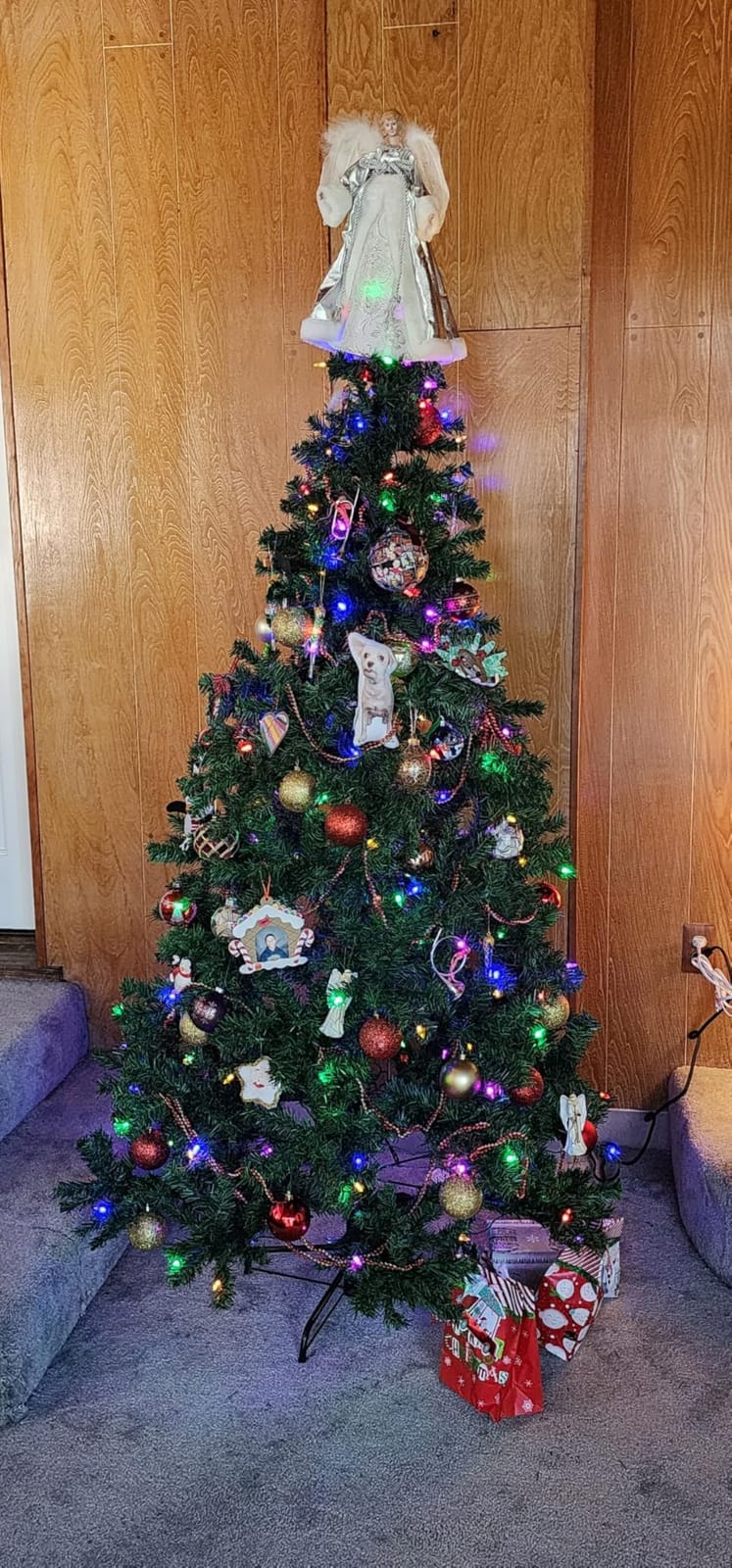 Best Choice Products 6Ft Pre-Lit Christmas Tree w/Twinkling LEDs, Premium Green Artificial Pine Lighted Holiday Decoration w/ 250 Lights, 1000 Branch Tips, Metal Base - Clear/White Lights customer photo 1