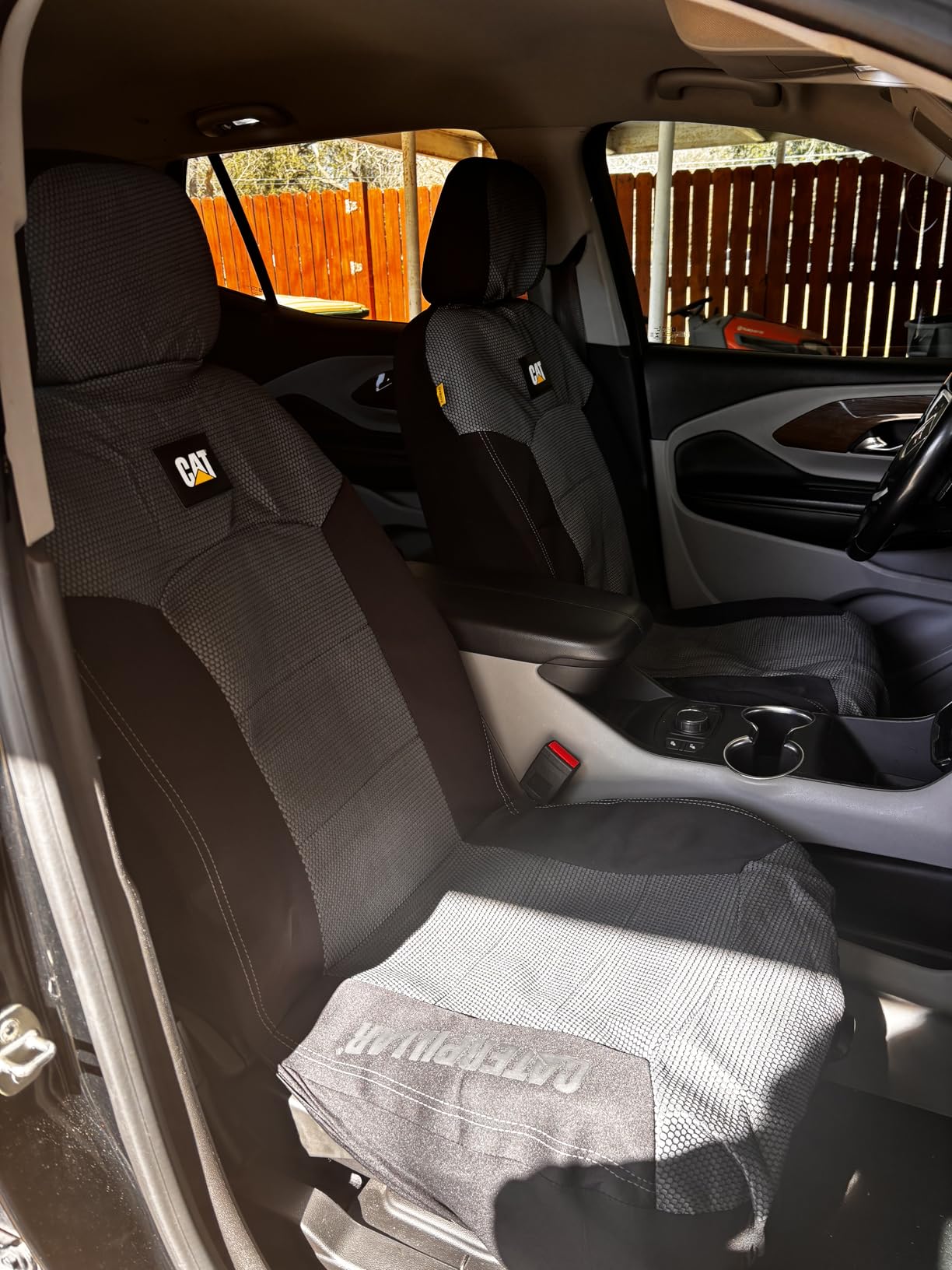 Cat® MeshFlex Automotive Seat Covers for Cars Trucks and SUVs (Set of 2) – Black Car Seat Covers for Front Seats, Truck Seat Protectors with Comfortable Mesh Back, Auto Interior Covers customer photo 1