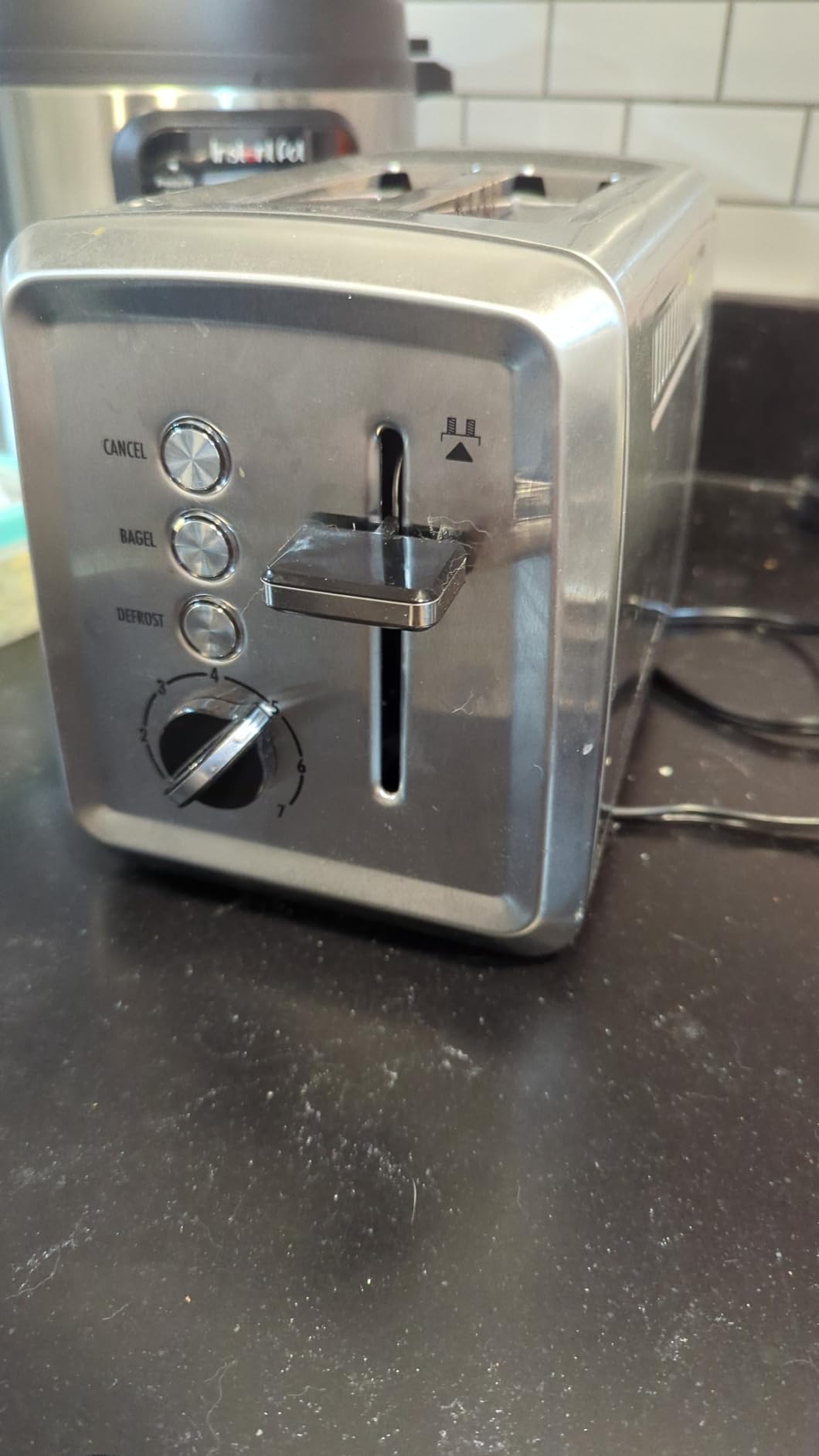 Hamilton Beach 2 Slice Toaster with Extra-Wide Slots, Bagel Setting, Toast Boost, Slide-Out Crumb Tray, Auto-Shutoff & Cancel Button, Defrost Function, Stainless Steel (22794) customer photo 2
