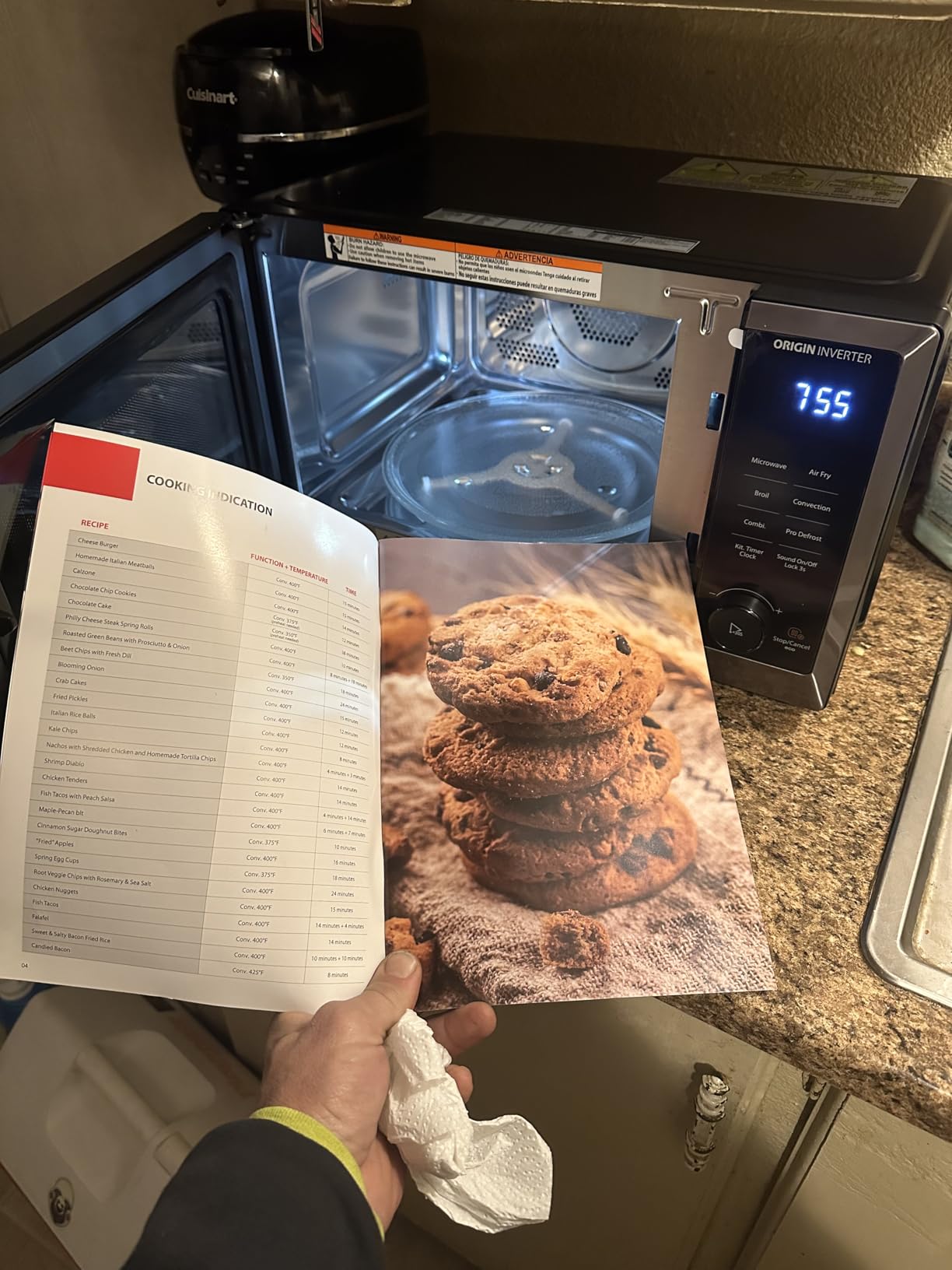 TOSHIBA Inverter Countertop Microwave Oven Air Fryer Combo MASTER Series, Broil, Convection, Speedy Combi, Even Defrost 11.3'' Turntable Sound On/Off, 27 Auto Menu&47 Recipes customer photo 2