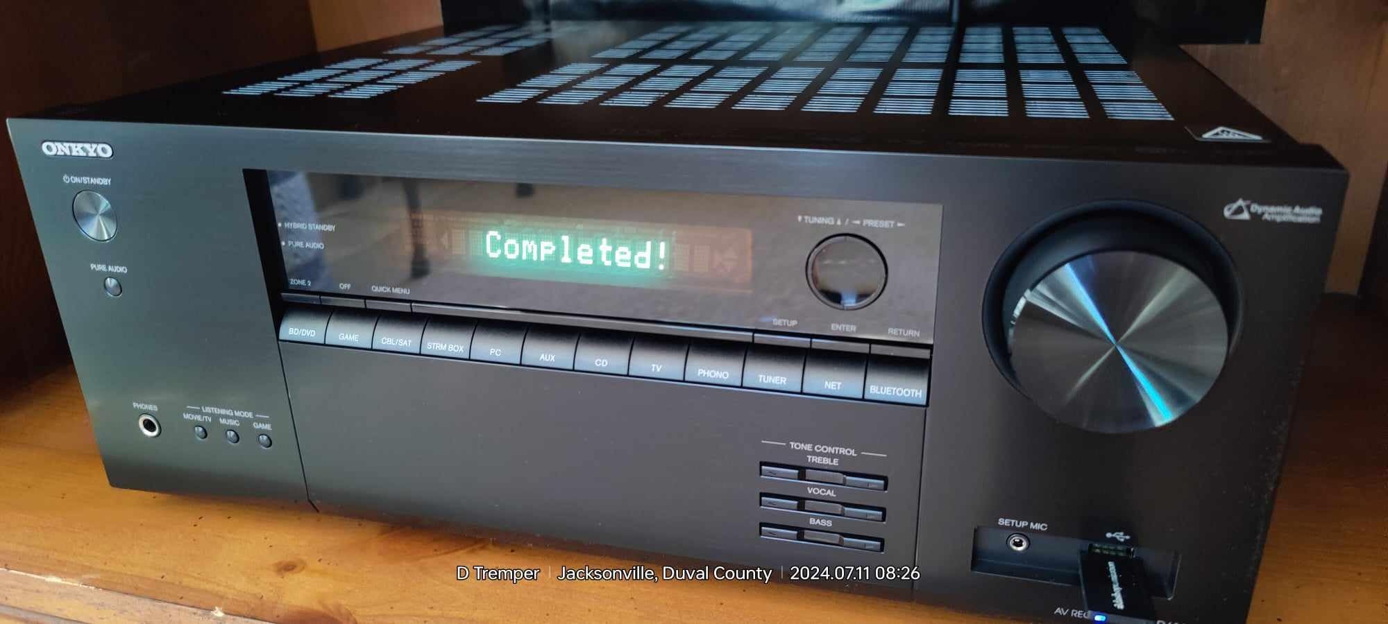 Onkyo TX-NR6100 7.2 Channel THX Certified Network AV Receiver - Black customer photo 1