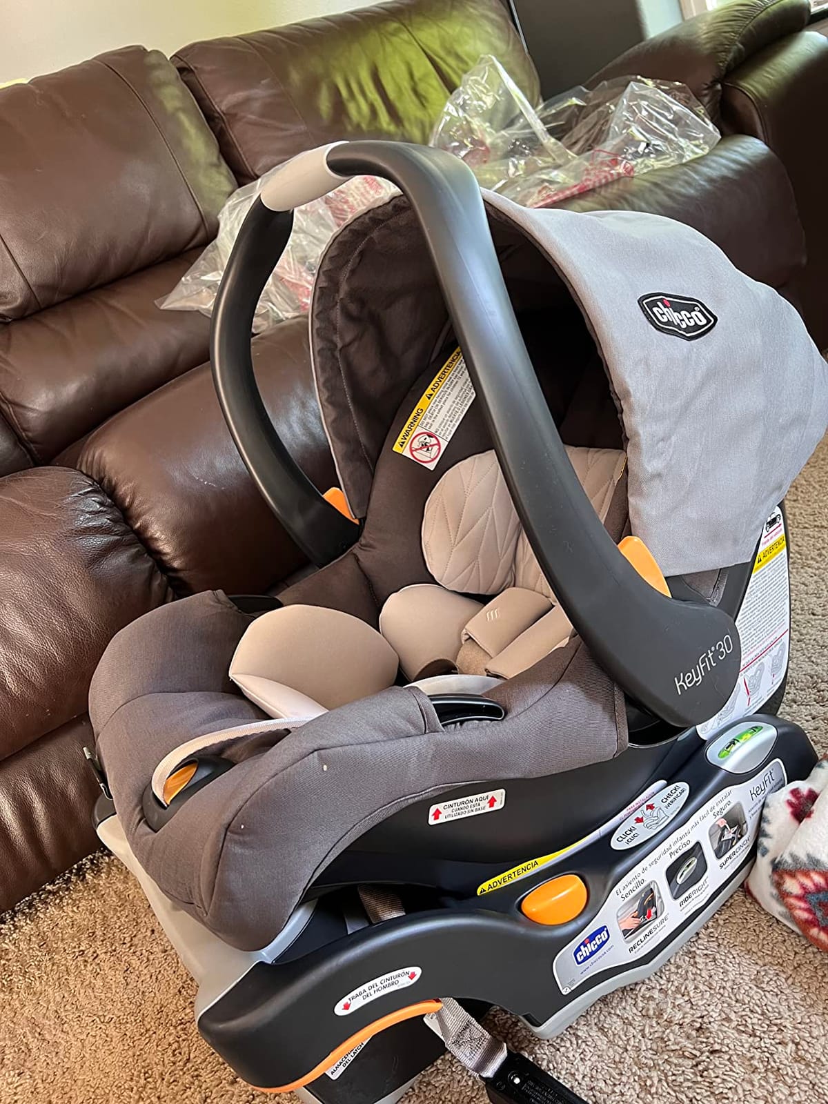 Chicco KeyFit 30 ClearTex Infant Car Seat and Base, Rear-Facing, 4-30 lbs customer photo 1
