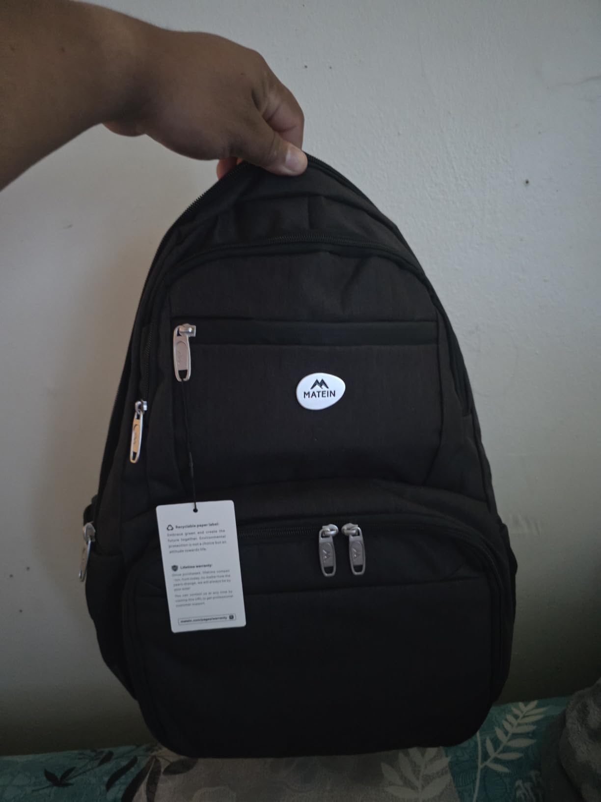 MATEIN Lunch Backpack for Men, 17 Inch Work Bookbag with Laptop Compartment customer photo 2