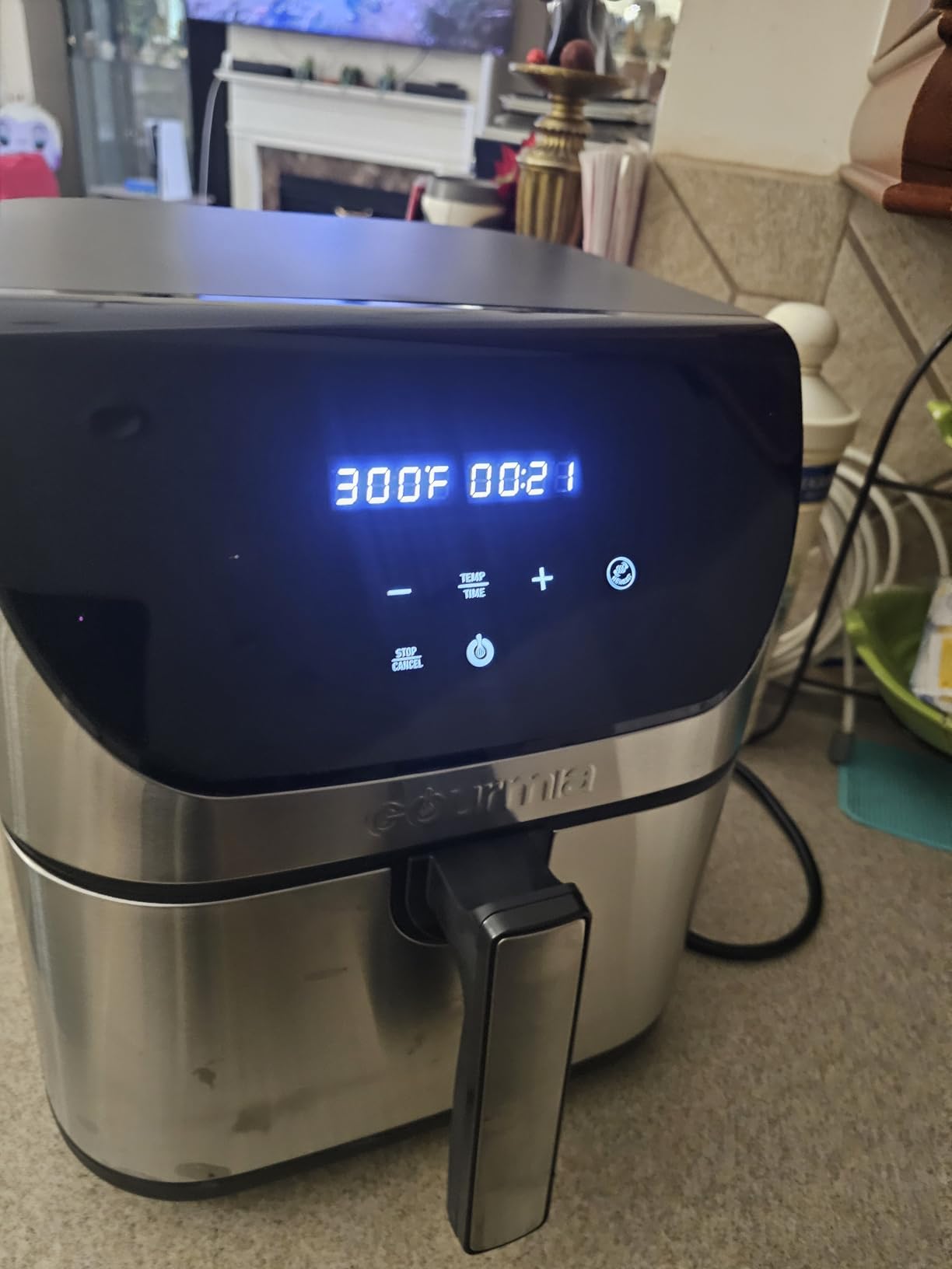 Gourmia Air Fryer - 8 Qt Basket Capacity, 12 Presets, Stainless Steel customer photo 2