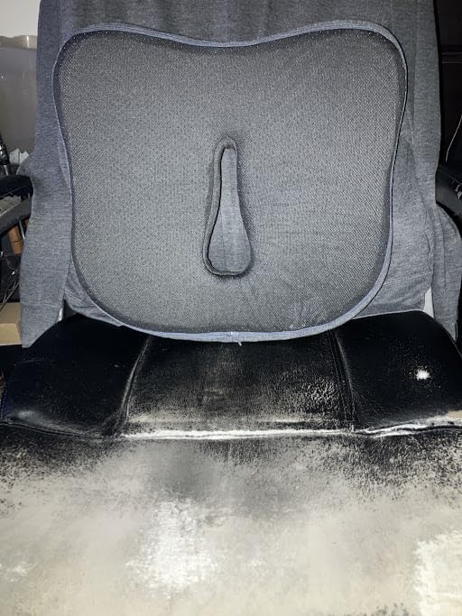 Memory Foam Seat Chair Cushion for Relieves Back Sciatica Pain Tailbone Pain Coccyx Degenerating Disc Orthopedic Osteoarthritis Prostate Cushion Low Back Pain Cushion Hip Shaping (Dark Gray) customer photo 1