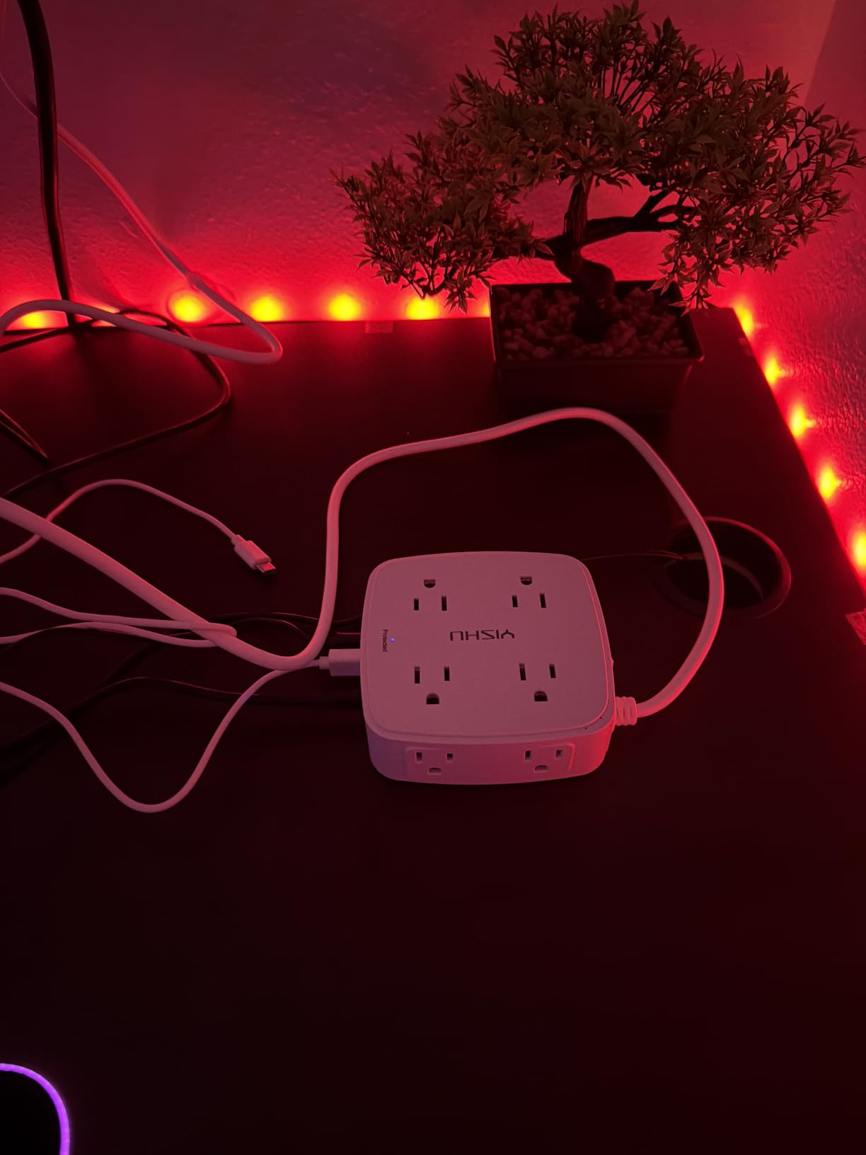 YISHU 6Ft Surge Protector Power Strip with 8 Widely Outlets & 4 USB Ports customer photo 2