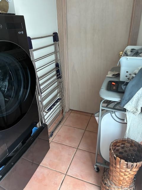 SONGMICS Clothes Drying Rack, Foldable Space-Saving Steel Laundry Rack customer photo 1