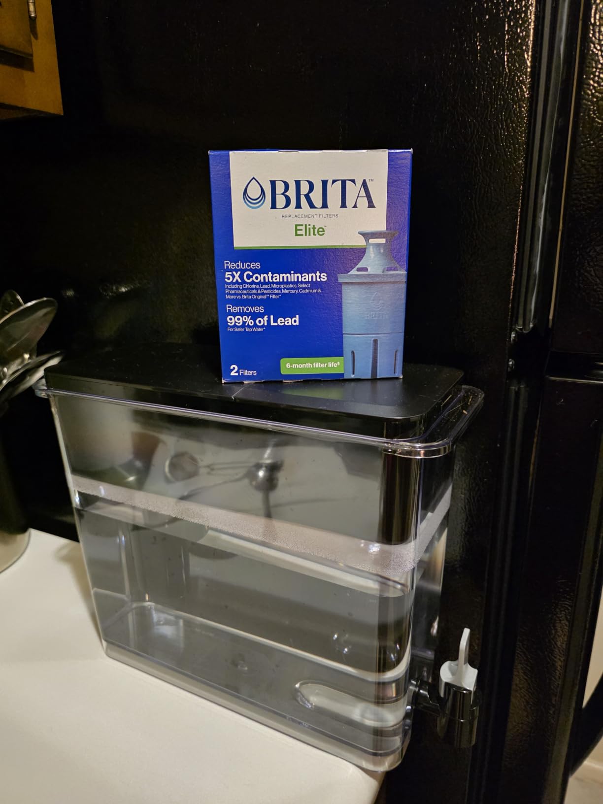 Brita X-Large 27 Cup Water Dispenser, Includes 1 Filter, Black customer photo 1