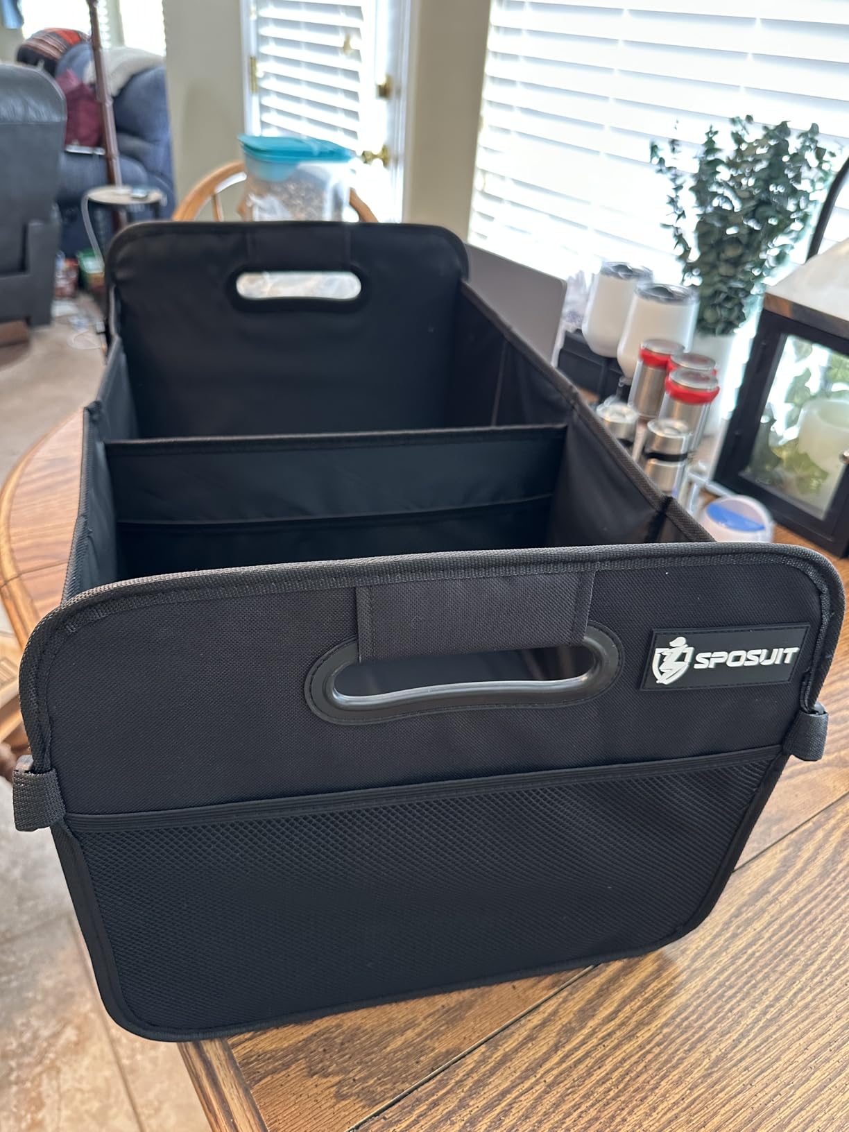 Sposuit Trunk Organizer for Car - 70L Collapsible Sturdy Car Storage, Black customer photo 2
