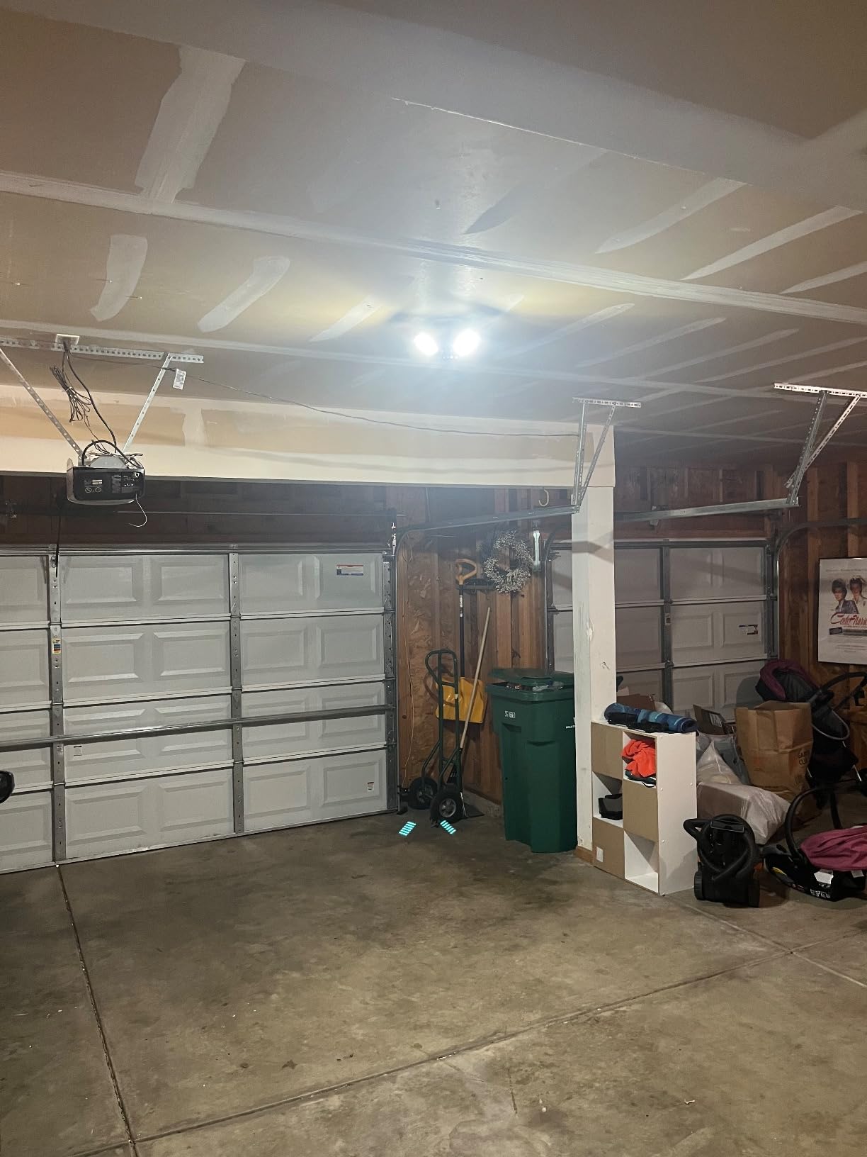 LED Garage Light, 80W 8000 Lumen Ceiling Lights with 3 Adjustable Panels, 6500K Daylight Light Bulb Fixture LED Lights for Garage, Workshop customer photo 2