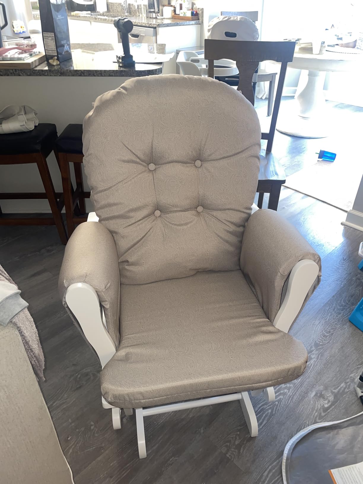 Storkcraft Premium Hoop Glider & Ottoman, Natural/Beige customer photo 1