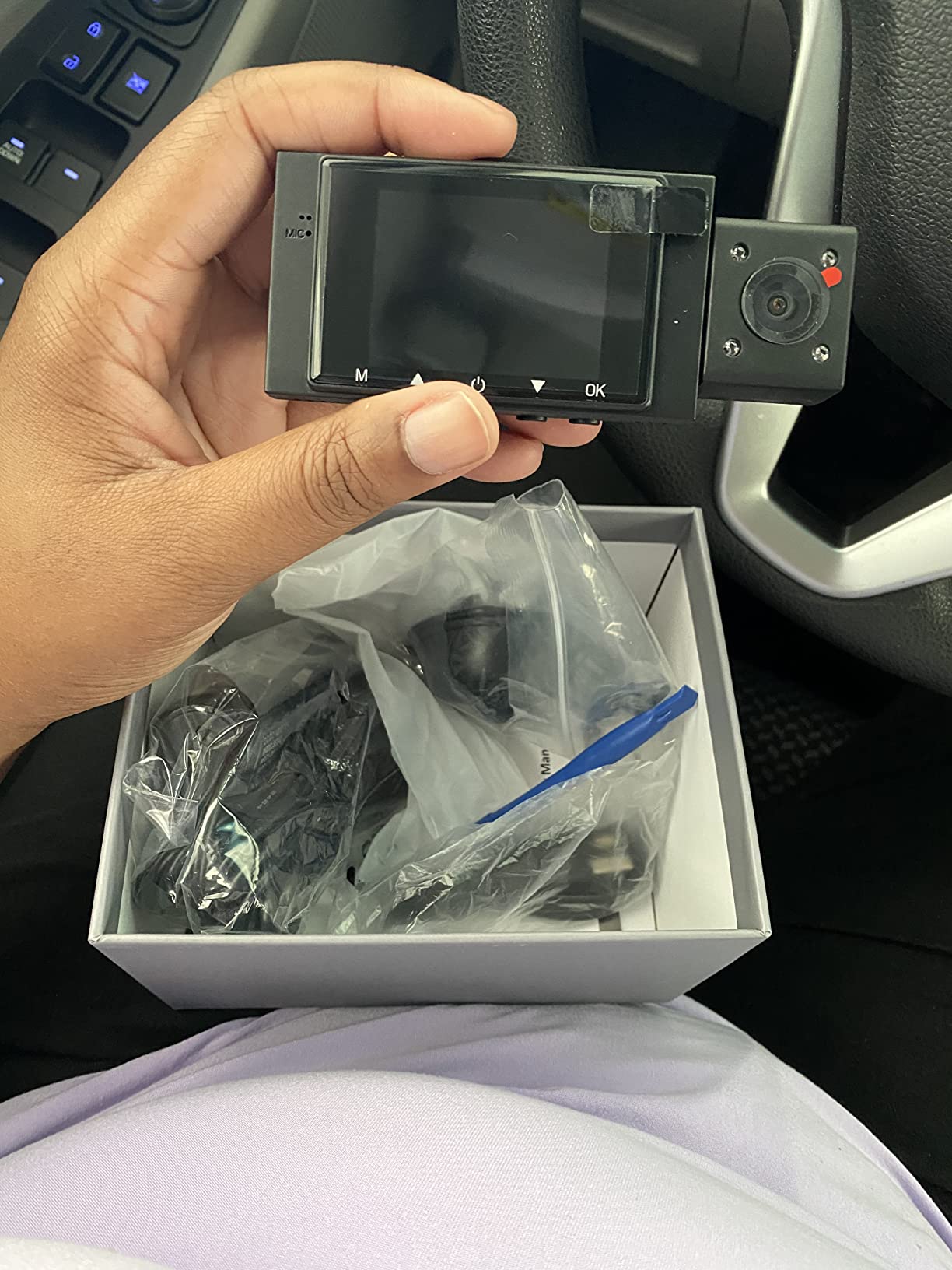 Dual Dash Cam Front and Inside, 1080P Car Camera with Infrared Night Vision customer photo 2