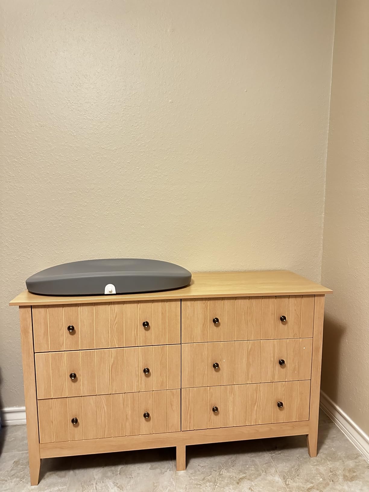 FOTOSOK White Dresser, Chest of Drawers, Modern 6 Drawer Nursery Dressers customer photo 1
