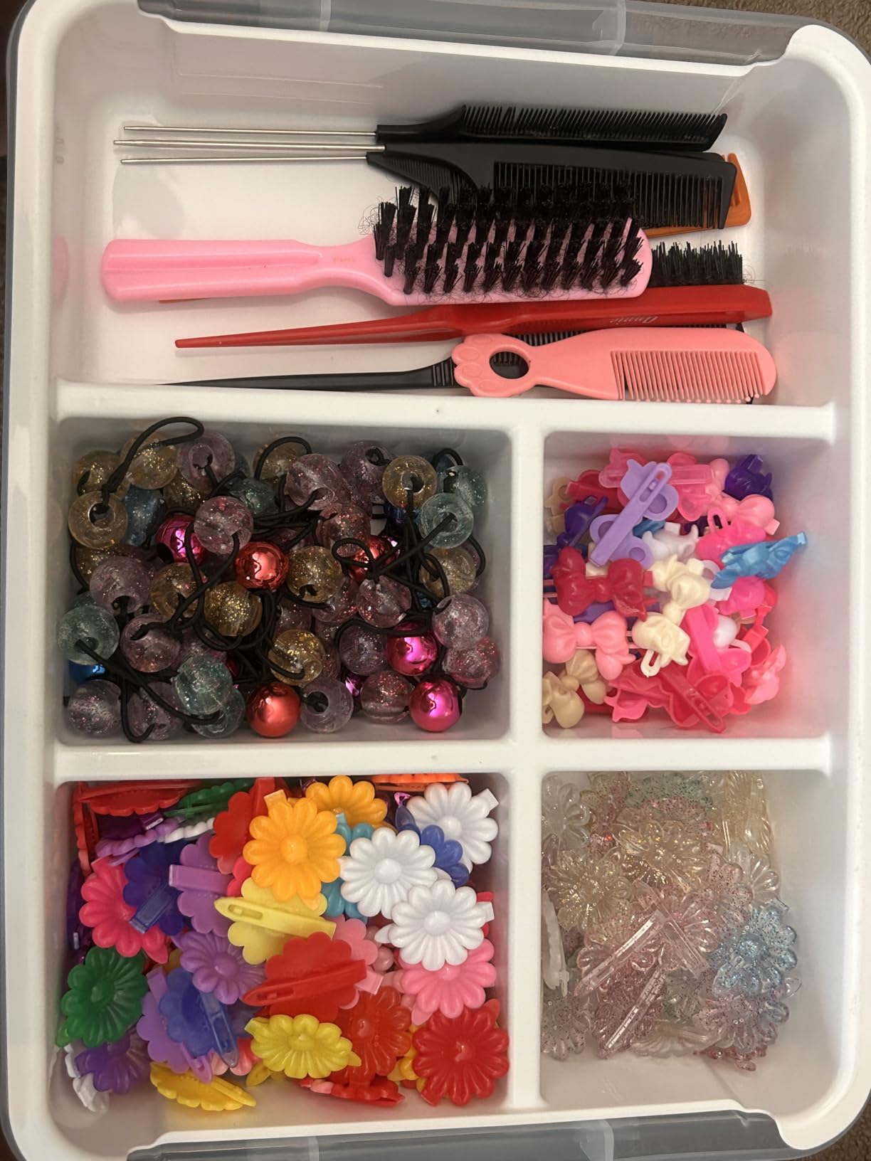 Citylife 17QT Clear Craft Organizers and Storage Box with Removable Tray customer photo 1
