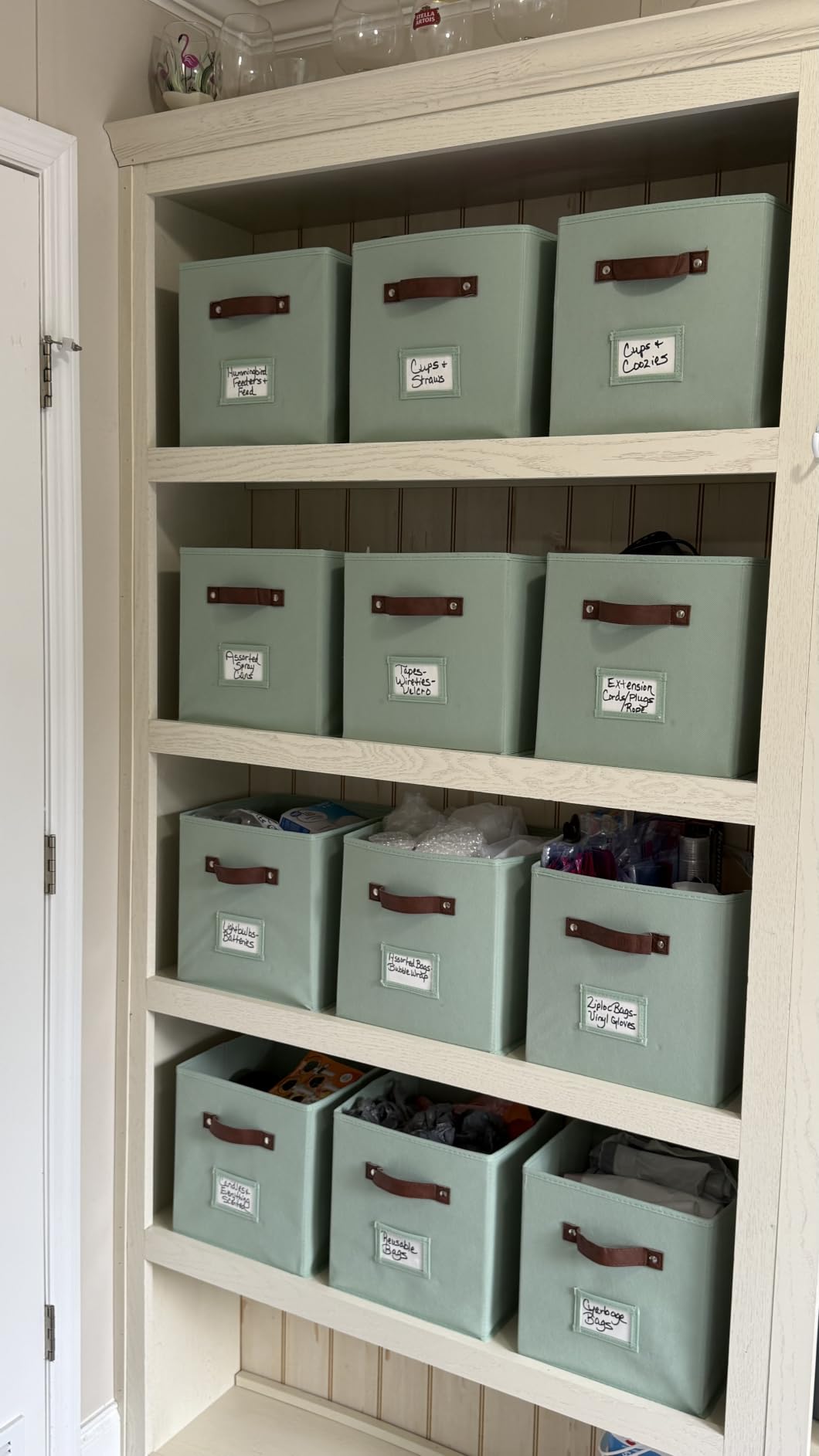 DECOMOMO Storage Bins, Cube Storage Bin with Labels customer photo 1