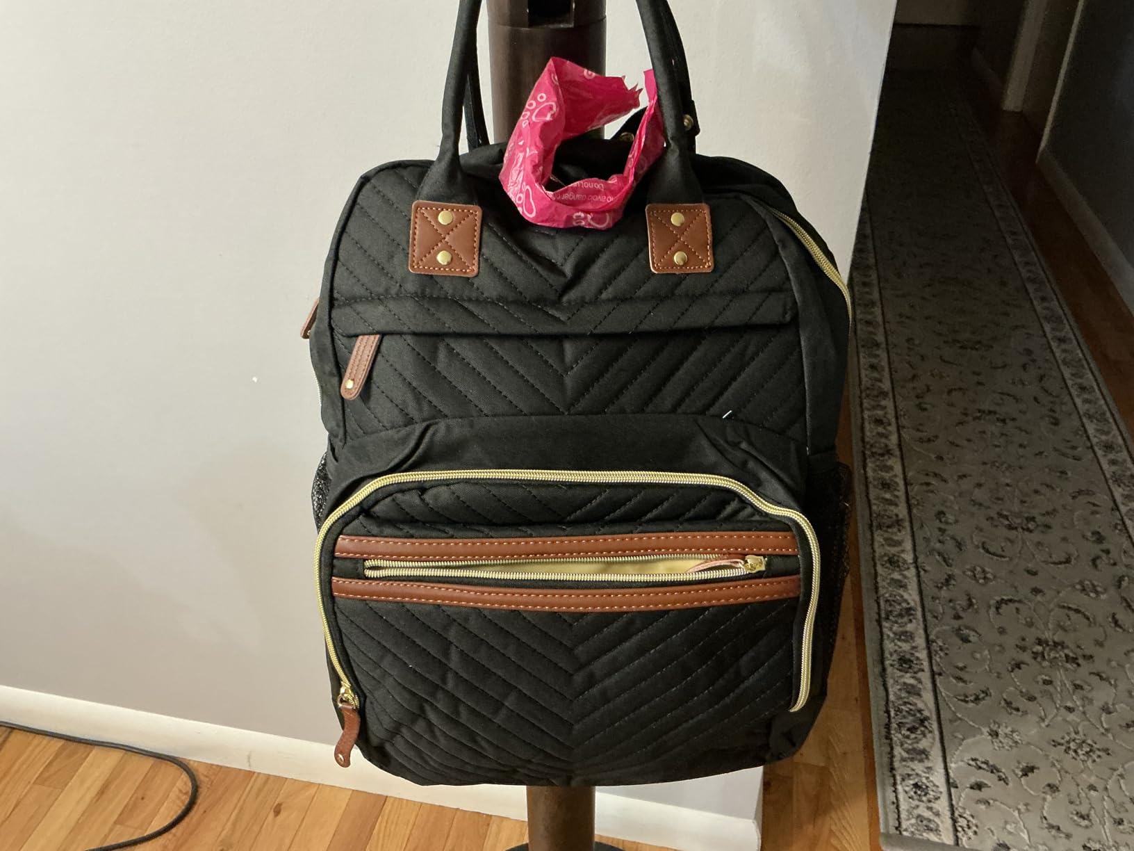 Tenot Diaper Bag Backpack for Women with Insulated Pockets Black customer photo 2