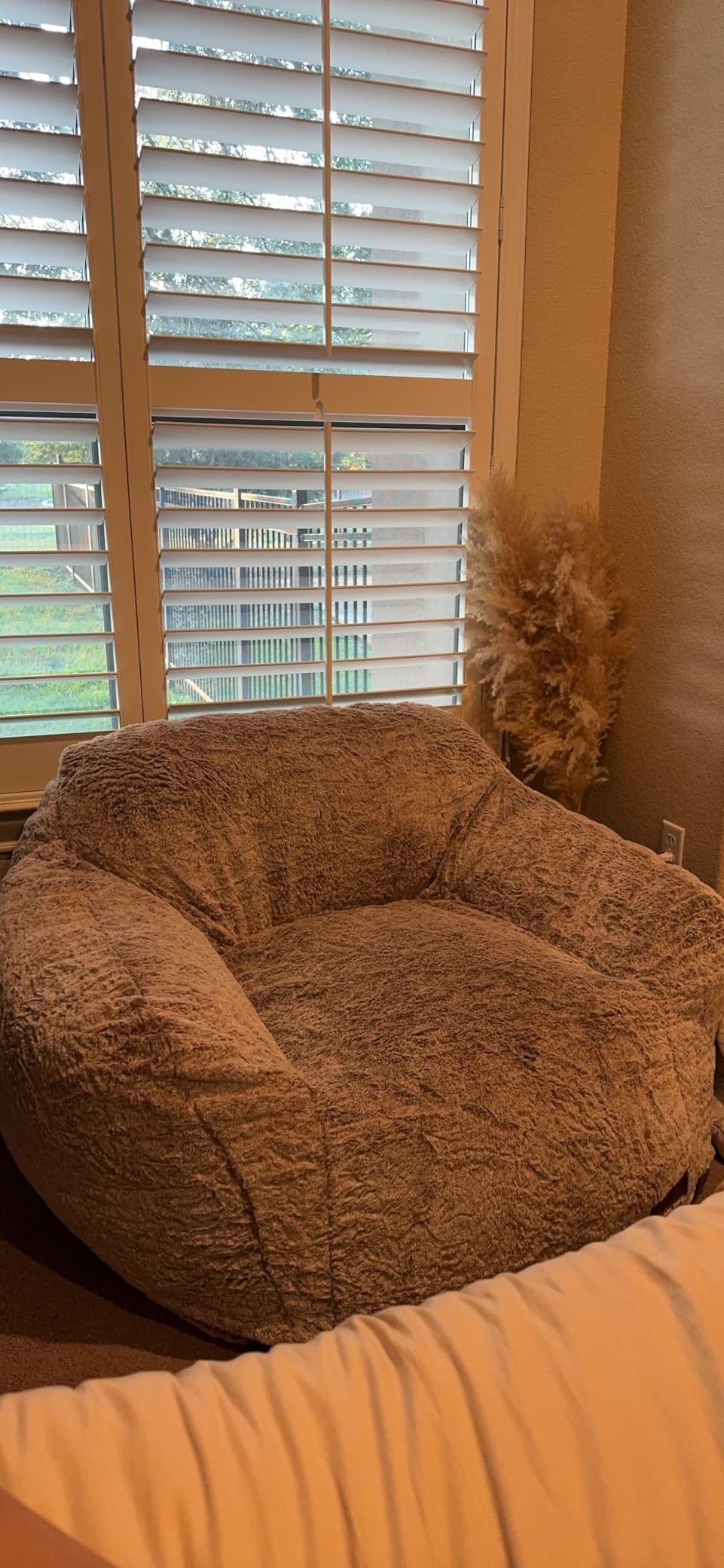 Homguava Giant Bean Bag Chairs for Adults,Large Bean Bag Couch with Arms customer photo 1