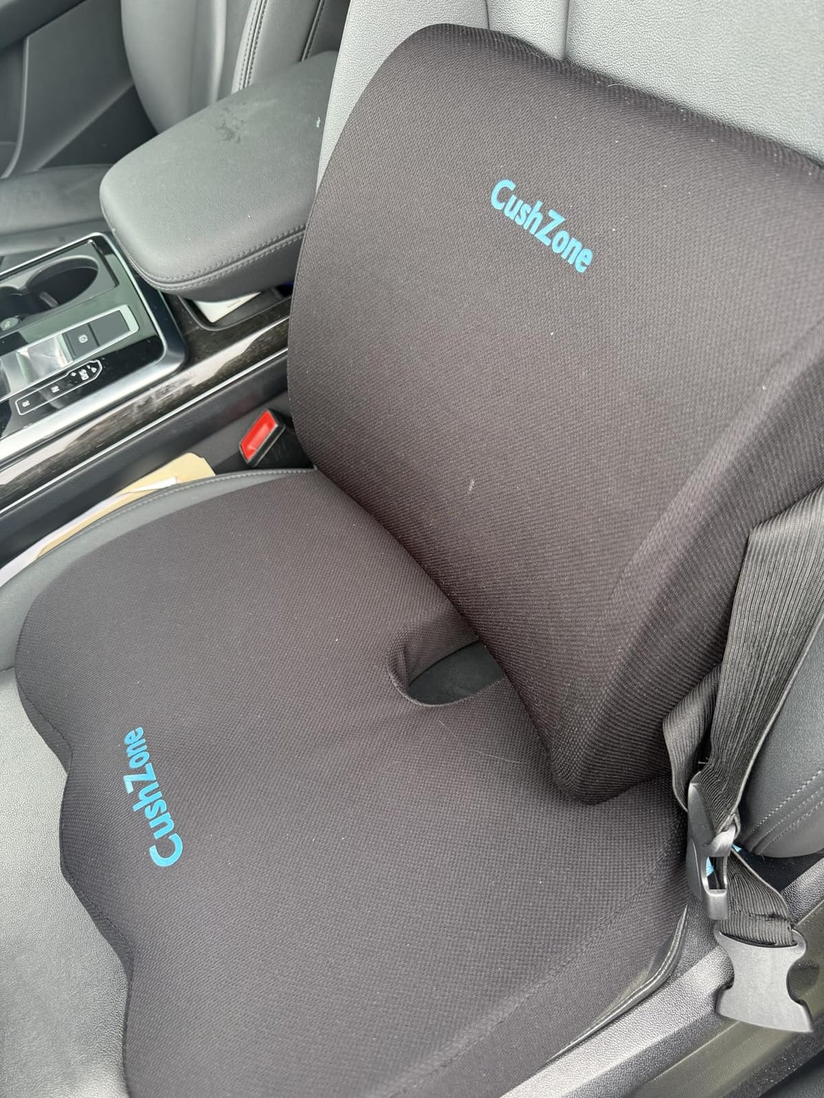 CushZone Seat Cushion and Lumbar Support Pillow for Office Chair, Black customer photo 2