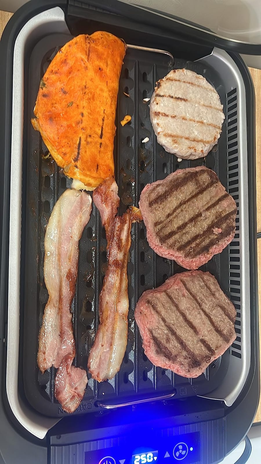 Indoor Grill, CUSIMAX Smokeless Grill Indoor, 1500W Electric Grill Griddle customer photo 2