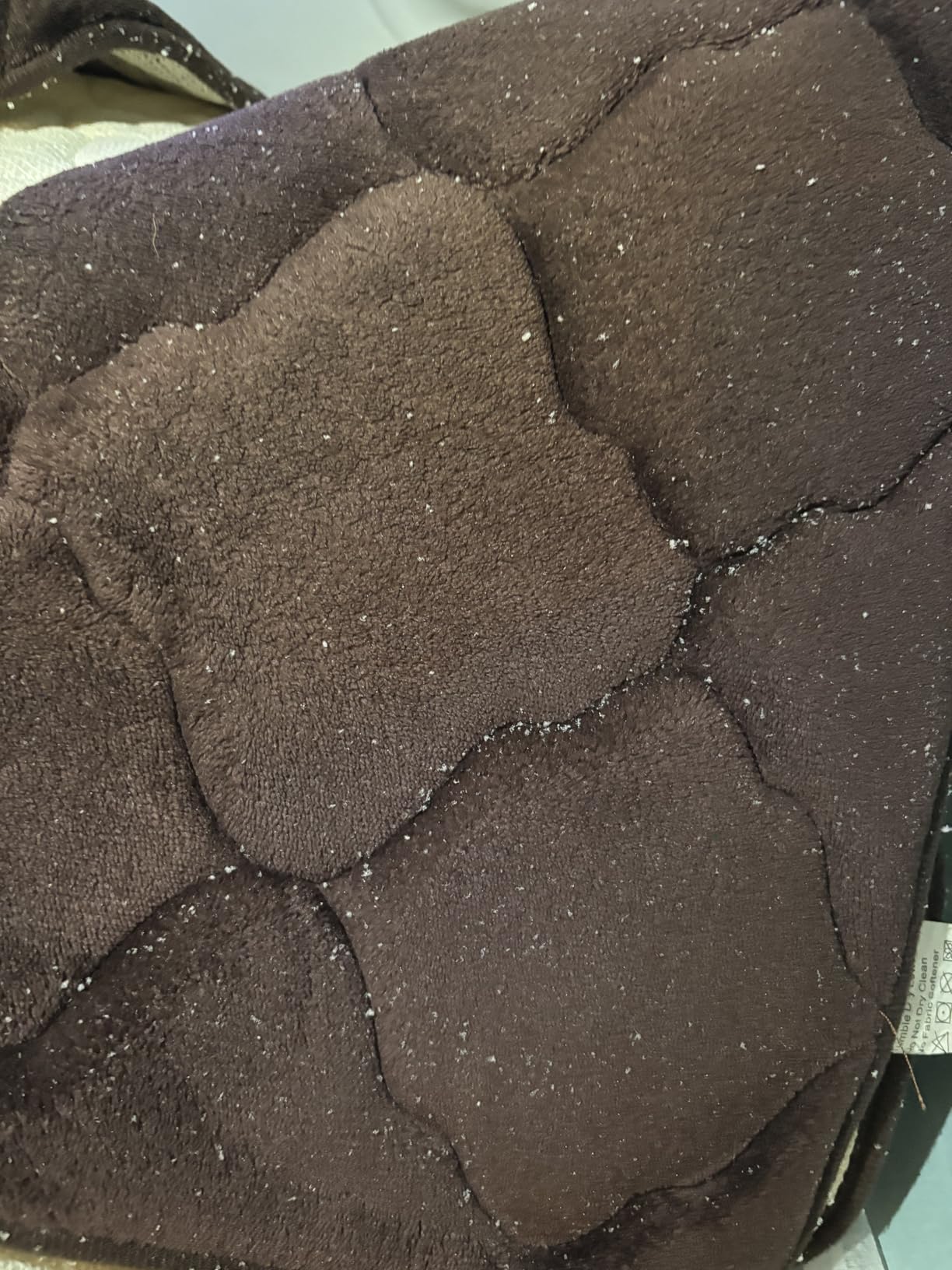 OLANLY Memory Foam Bath Mat Rug 30x20, Ultra Soft Non Slip and Absorbent Bathroom Rug, Machine Wash Dry, Comfortable, Thick Bath Rug Carpet for Bathroom Floor, Tub and Shower, Black customer photo 2
