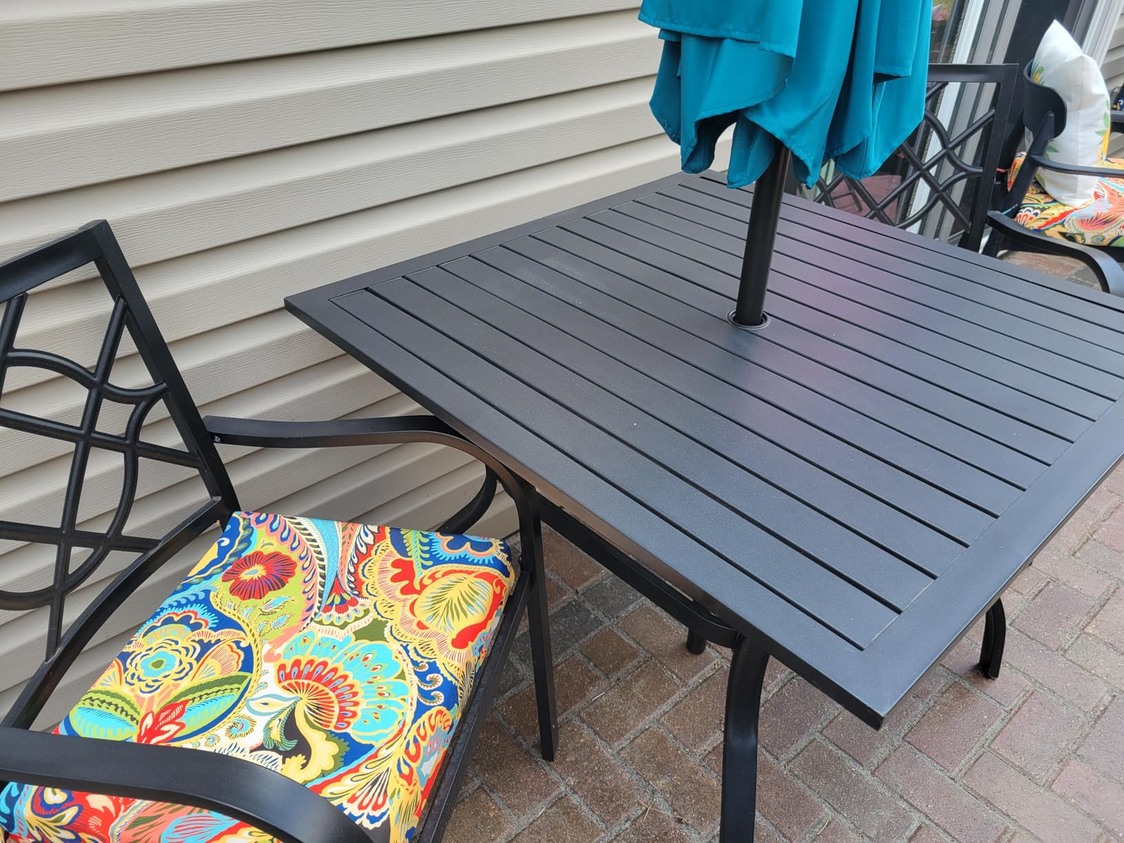 Wellsin Outdoor Chair Cushions for Patio Furniture - Outdoor Cushions for Chairs - Water Resistant Patio Chair Cushions Set of 4, 18.5