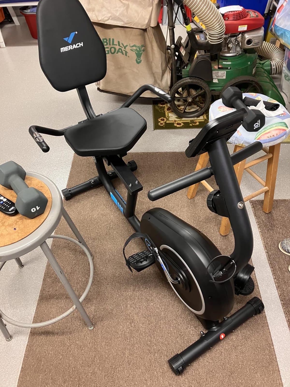 MERACH Recumbent Exercise Bikes for Home with Smart Bluetooth Equipment App customer photo 2