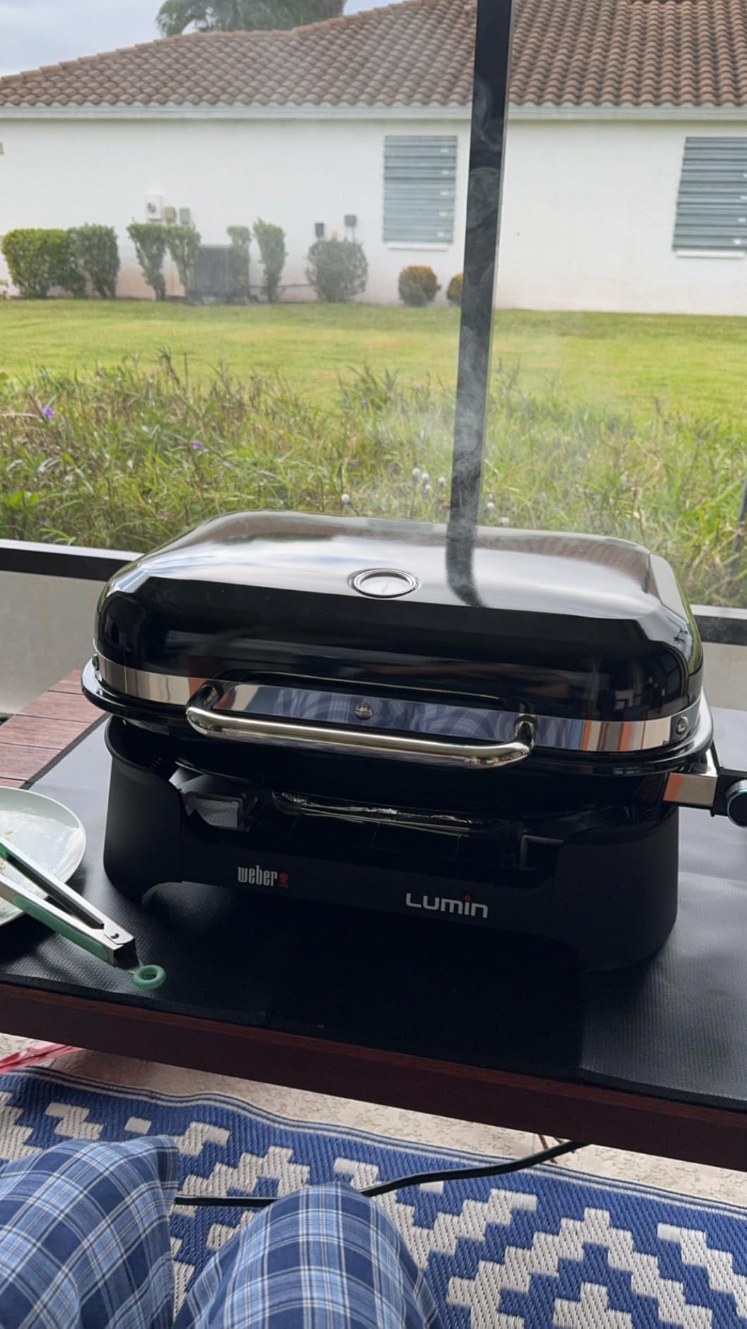 Weber® Lumin Portable Grill, Outdoor Electric Grill, BBQ Grill, Black customer photo 2