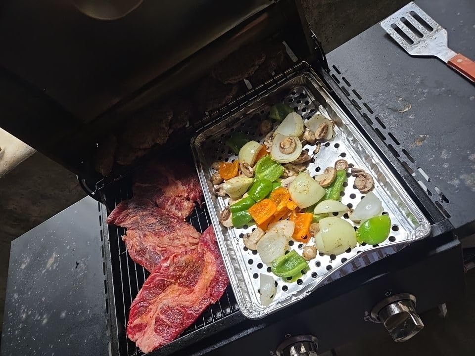 Nexgrill Propane 3 Burner Gas Grill, Side Tables with Stainless Steel Lid customer photo 1