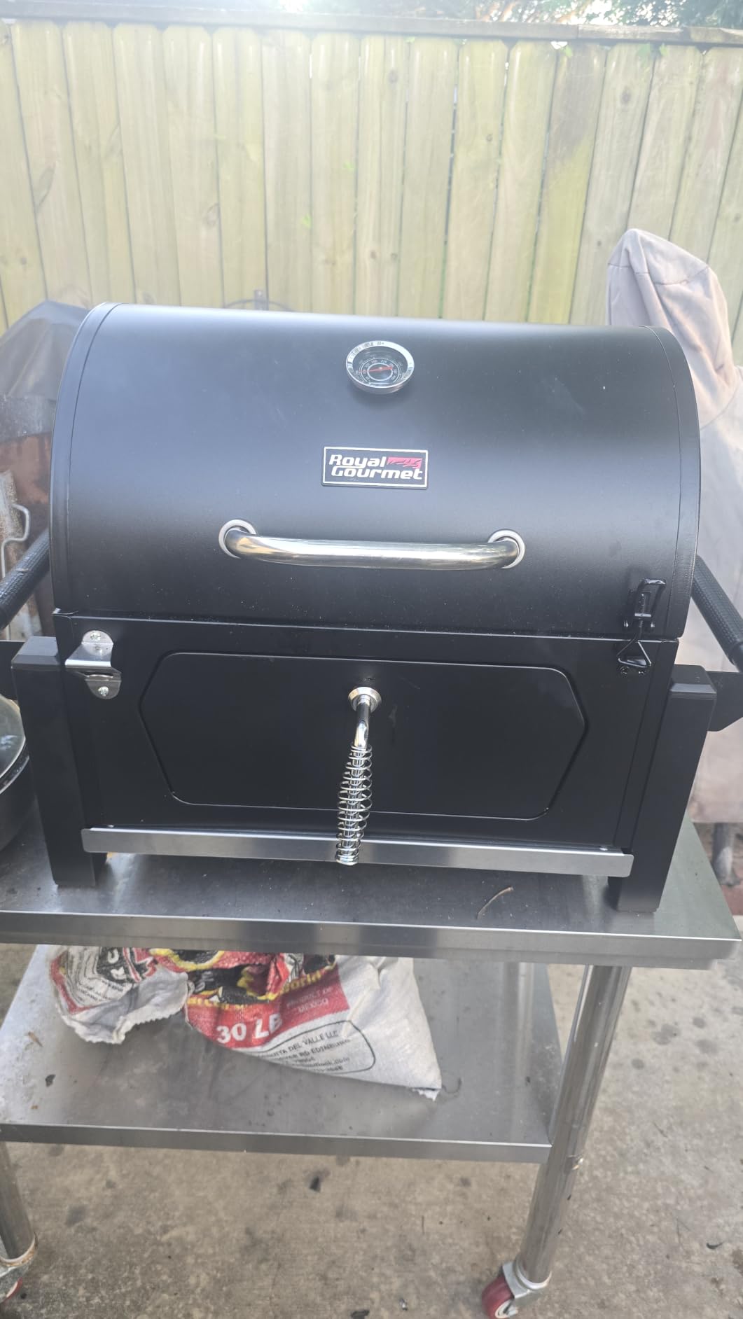 Royal Gourmet CD1519 Portable Charcoal Grill with Warming Rack, 303 Sq. In. customer photo 2
