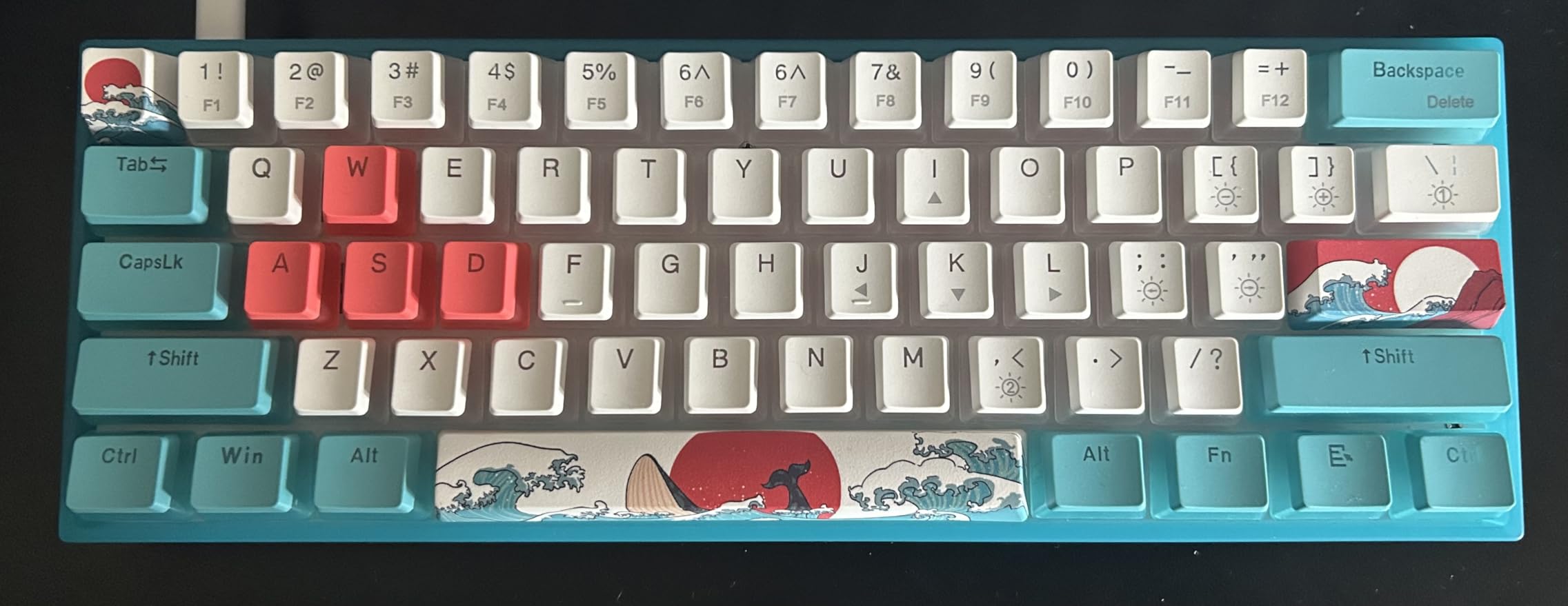 Womier 60% Percent Keyboard Gaming, Creamy Mechanical Wired Keyboard Anime customer photo 1