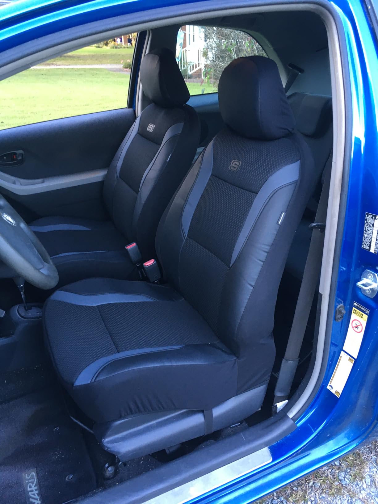 Skechers Memory Foam Seat Covers, Air Cool Mesh Thick Car Seat Covers, Car Seat Covers Front Seats Airbag Compatible, Universal Automotive Comfort for Most Cars, Vans, Trucks, SUV,Black customer photo 2