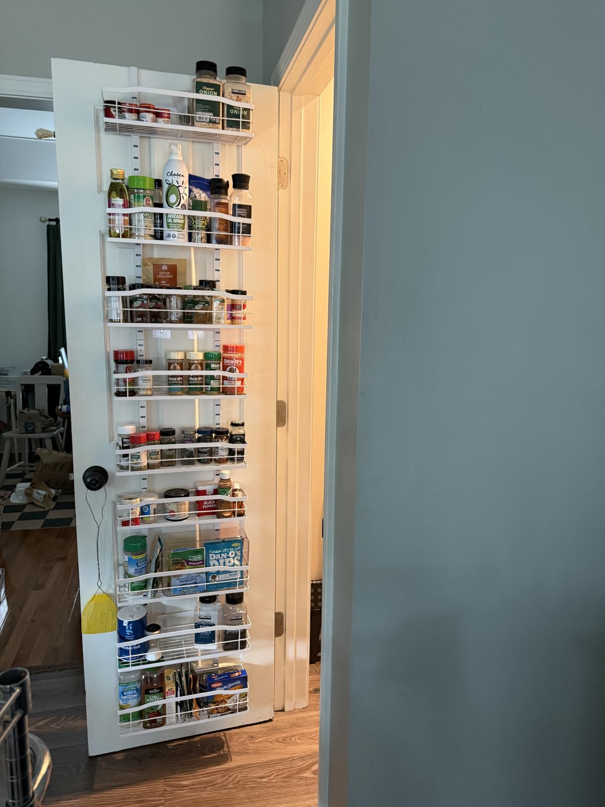 Moforoco White 9-Tier Over The Door Pantry Organizer, Pantry Organization And Storage, Metal Hanging Spice Rack Shelves Door, Home & Kitchen Essentials, Laundry Room Bathroom Organization customer photo 1