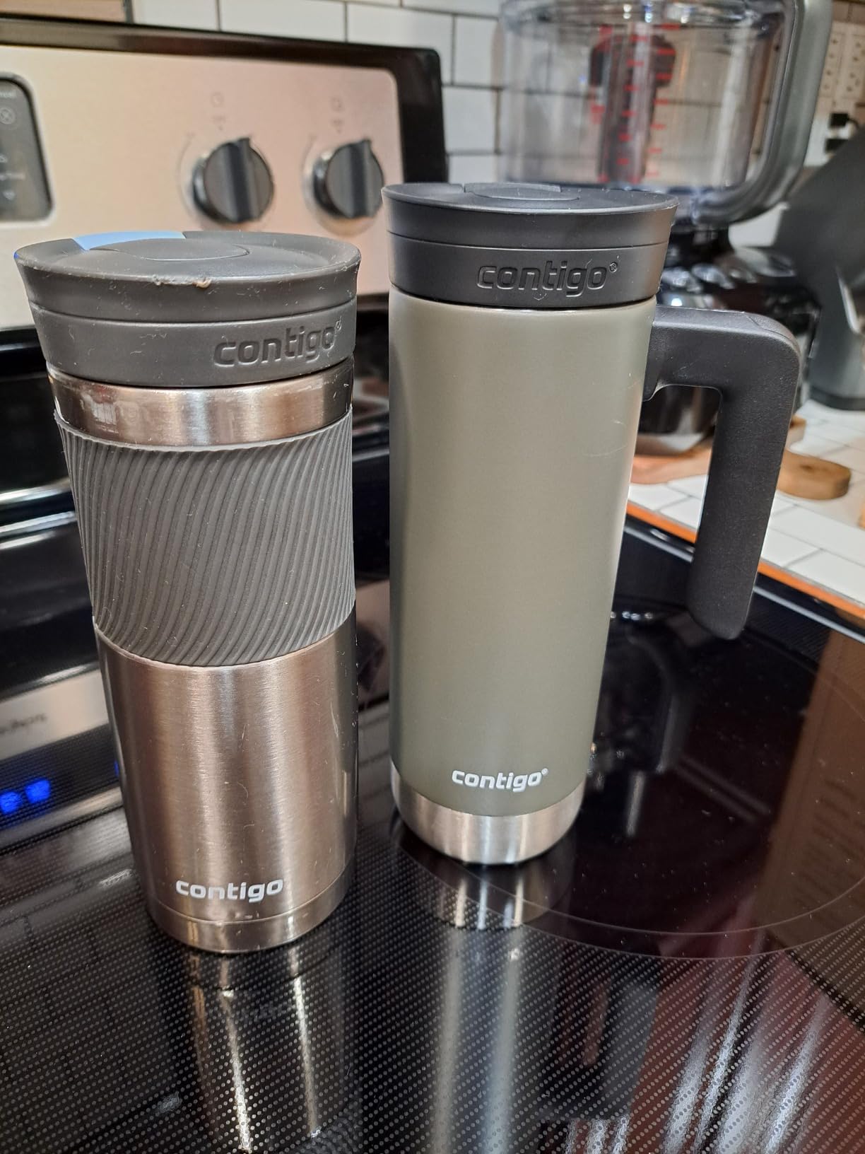 Contigo Superior 2.0 Stainless Steel Travel Mug with Handle Leak-Proof Lid Double-Wall Insulation for Hot & Cold Beverages, 20oz ,Dark Ice, Ideal for Commuting and Travel customer photo 2