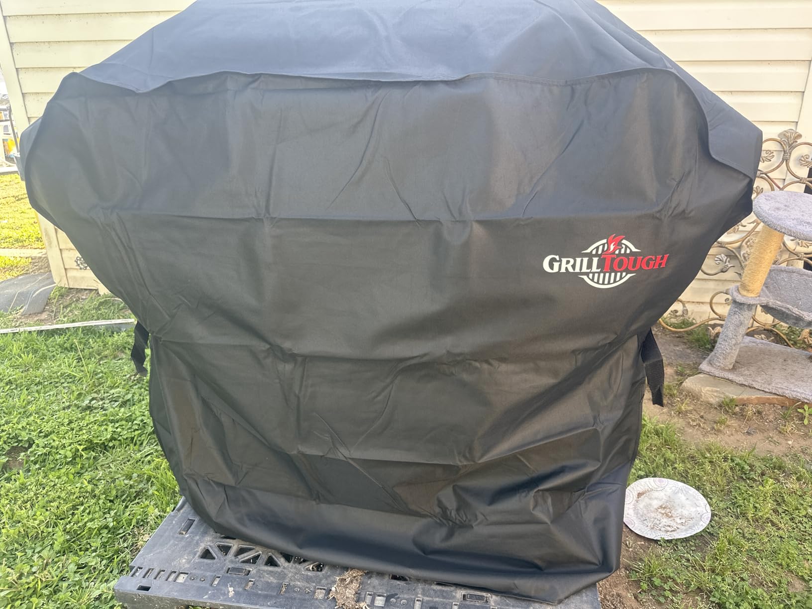 GrillTough Heavy Duty BBQ Grill Cover for Outdoor Grill, 58 Inch, Black customer photo 2