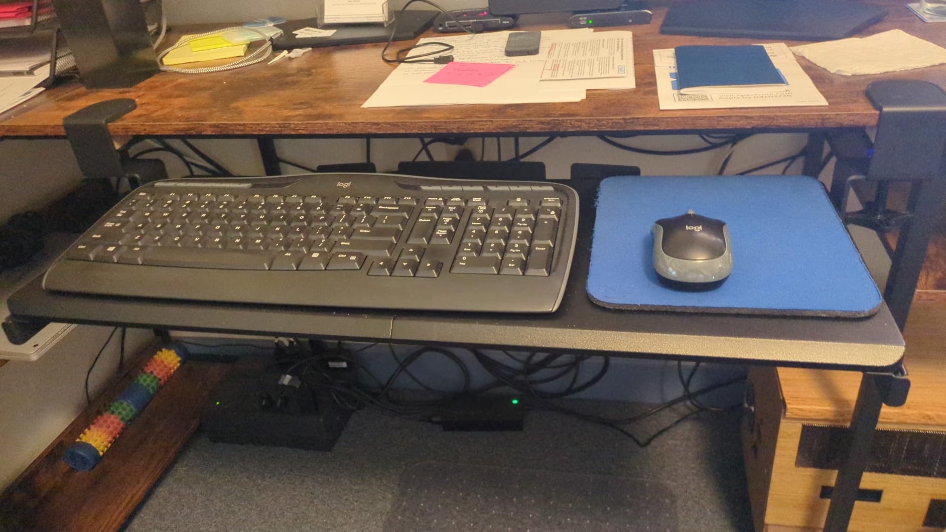 VIVO Black Extra Large Clamp-on 34 x 11 in Keyboard Tray, MOUNT-KB15EB customer photo 1