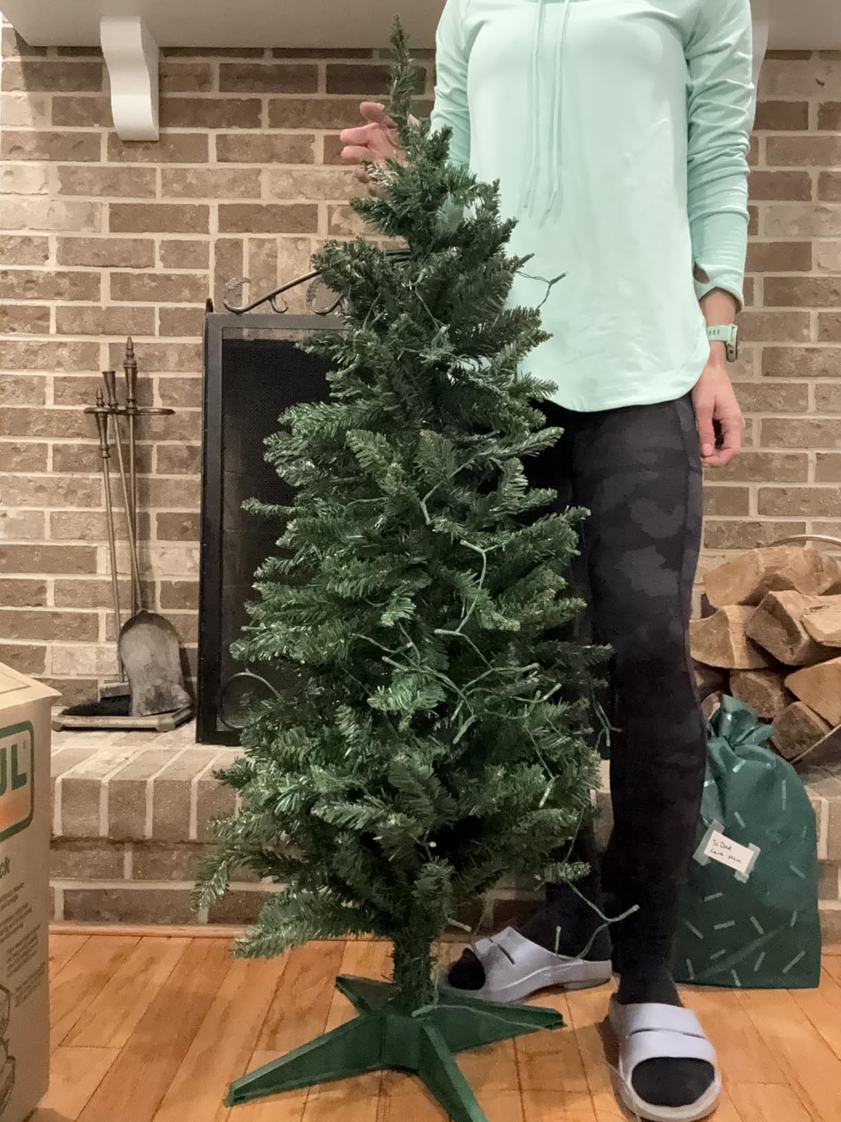 3FT Artificial Small Christmas Tree Mini Tabletop Decor Green customer photo 2