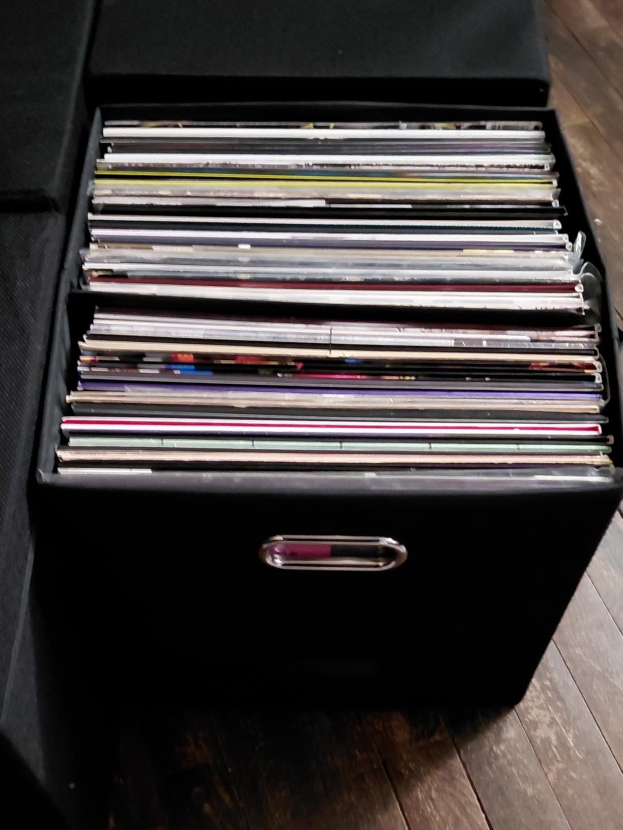 Sturdy Vinyl Record Storage Box - Album Storage Holds up 50+ Single Record customer photo 2