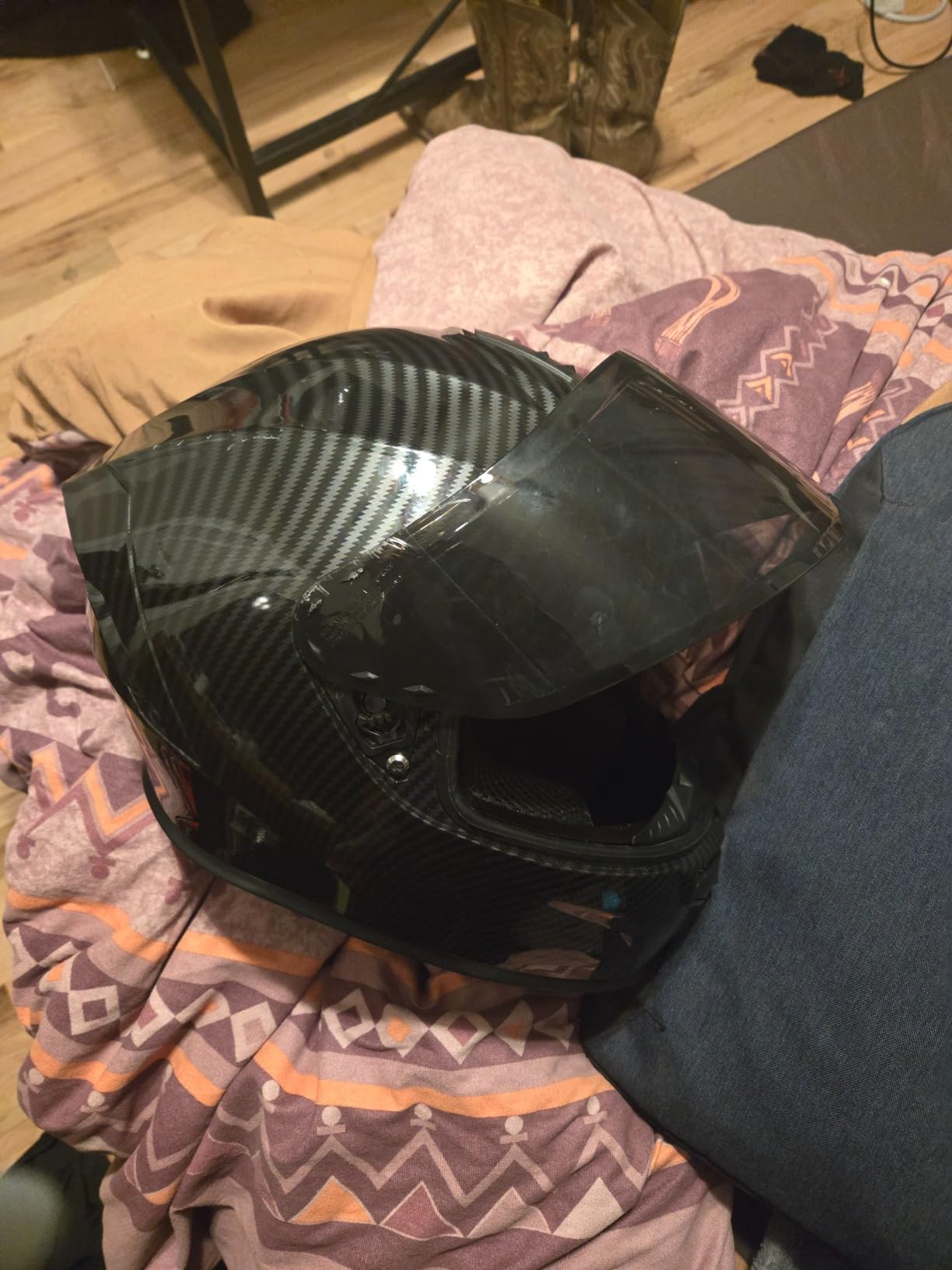 Favoto Full Face Motorcycle Helmet DOT Cascos para Moto Anti-Fog customer photo 1