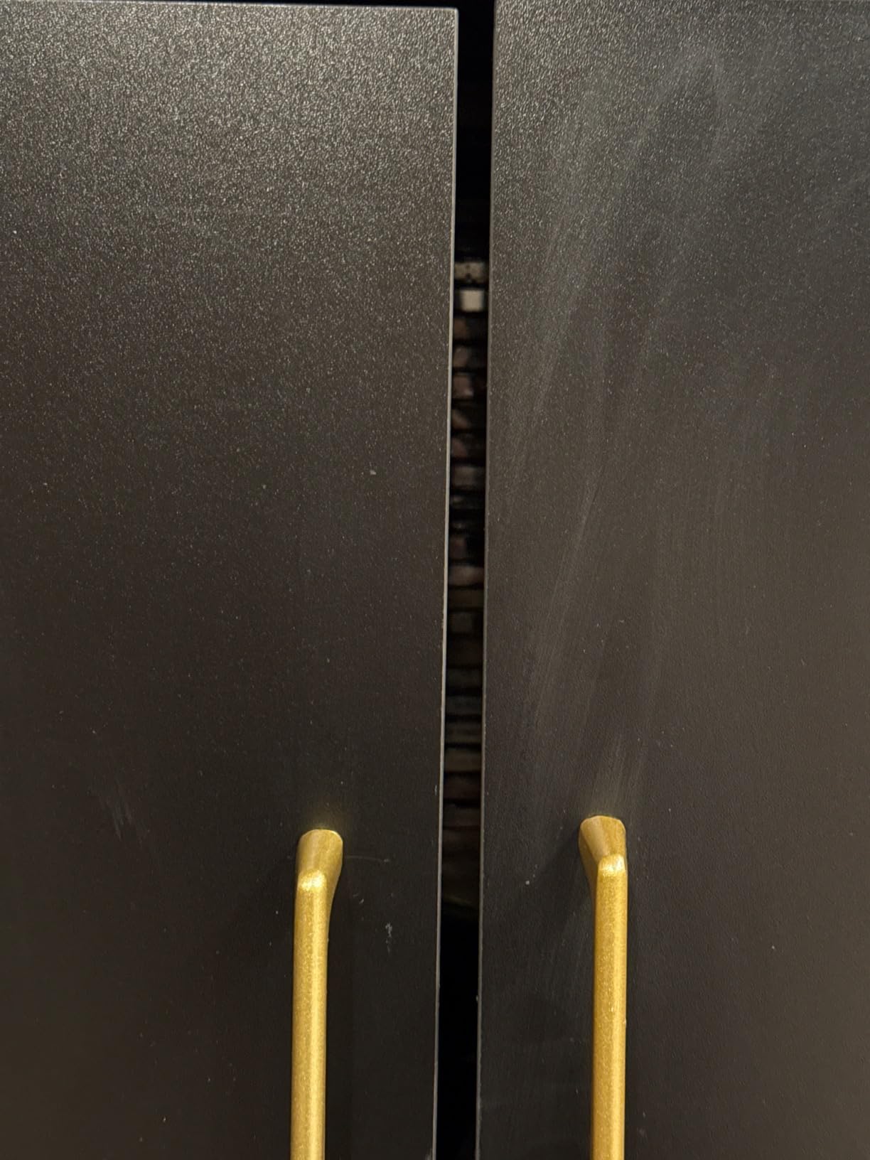 Black Storage Cabinet with Doors, Modern Accent Cabinet, Free Standing Cabinet with Adjustable Shelf, Wooden Buffet Sideboards for Living Room, Kitchen, Dining Room, Entryway customer photo 2