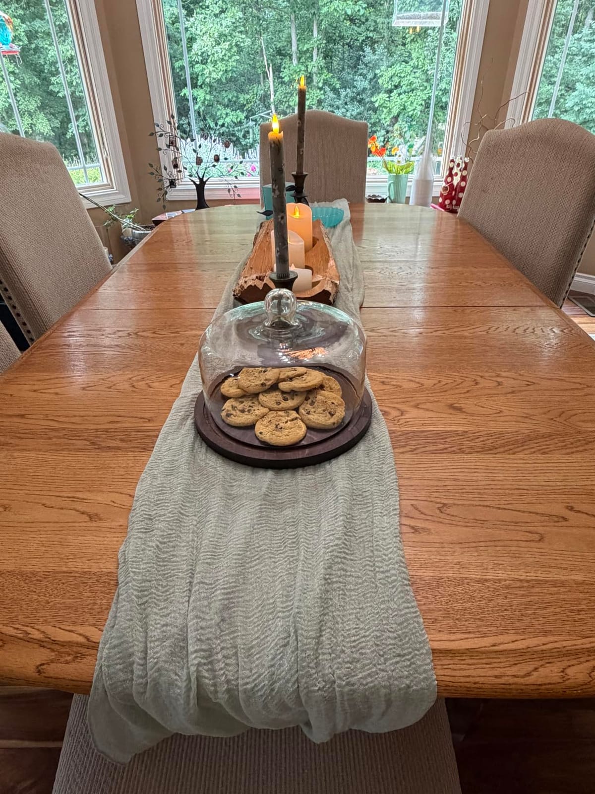 Fall Table Runner Terracotta Cheesecloth 120 Inch Thanksging Decorations customer photo 2