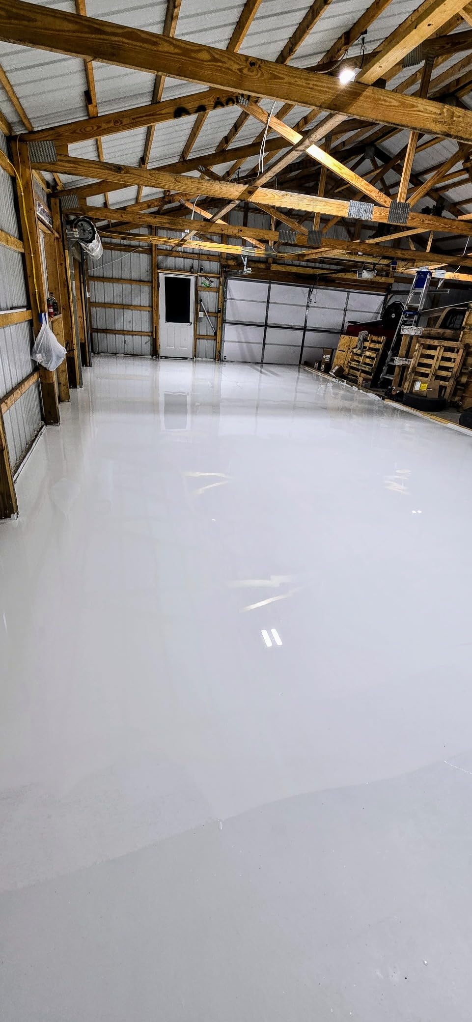 BP Resins: Single Shot | 100% Solids Epoxy Resin Kit (3 Gallons) Premium, Two Component Gloss Coat Finish- Low VOC! Industrial Use, Garages, Floors & More! (Charcoal Metallic) + Free Mixer! customer photo 2