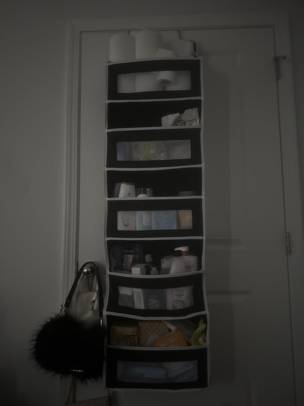 JARLINK Over the Door Organizer for Bedroom, Pantry, Bathroom, 5 Shelf Grey customer photo 2