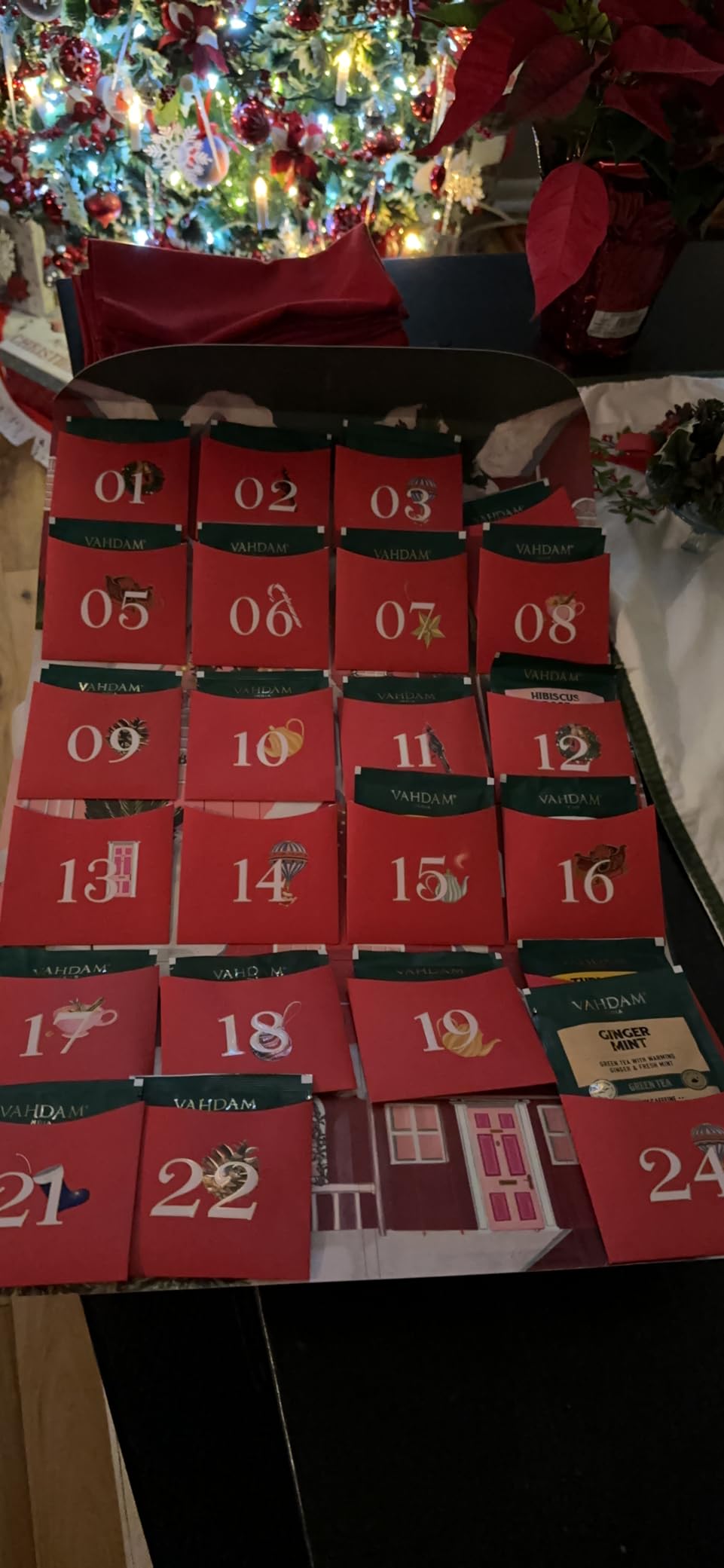 VAHDAM Tea Advent Calendar 2026-24 Days Christmas Tea Gift Set | 24 Unique Tea Bag Flavors, Folding Gift Box | Holiday Advent Calendar for Adults, Women & Men customer photo 1
